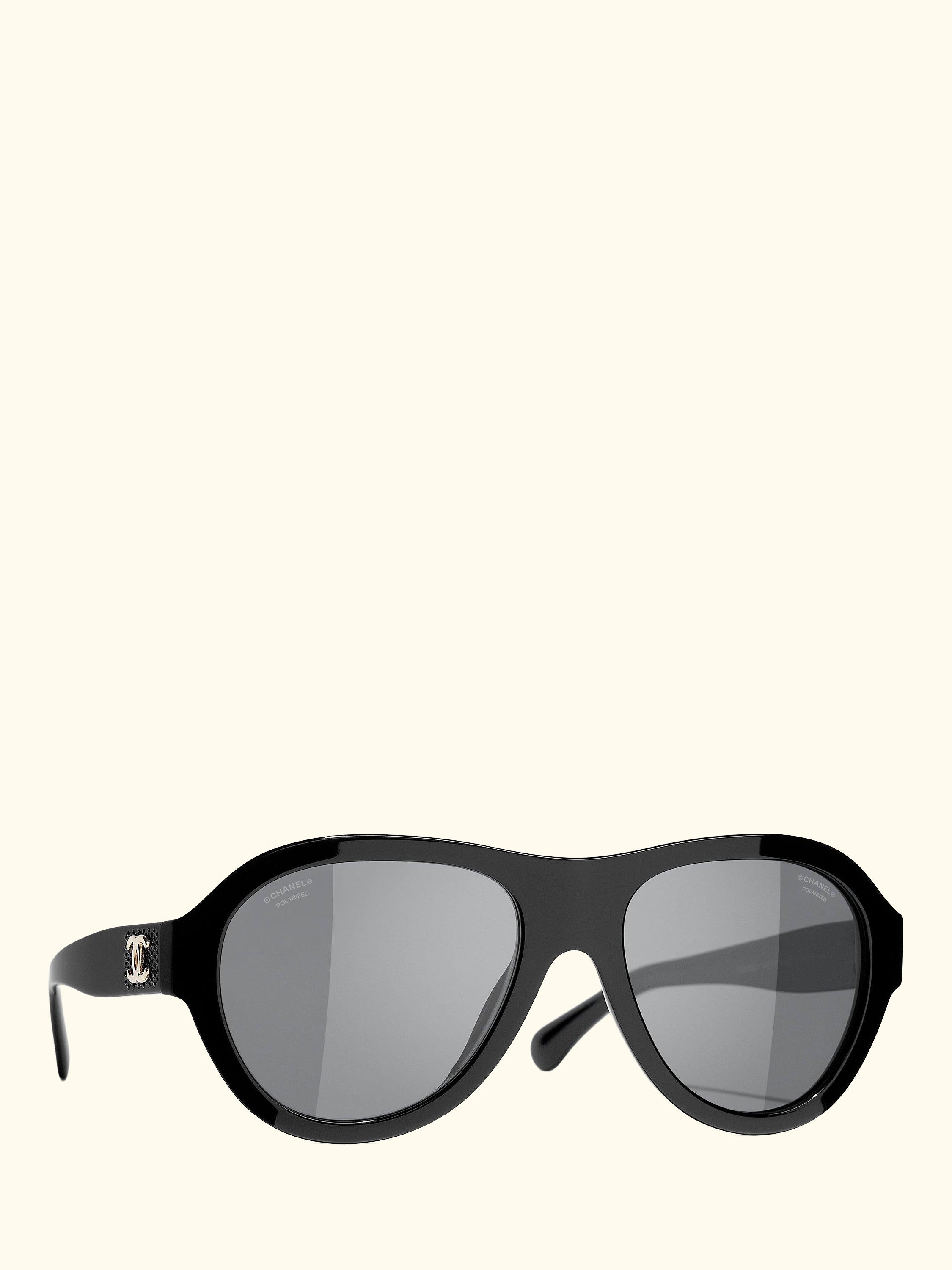 Oval Sunglasses CH5467B Black/Grey