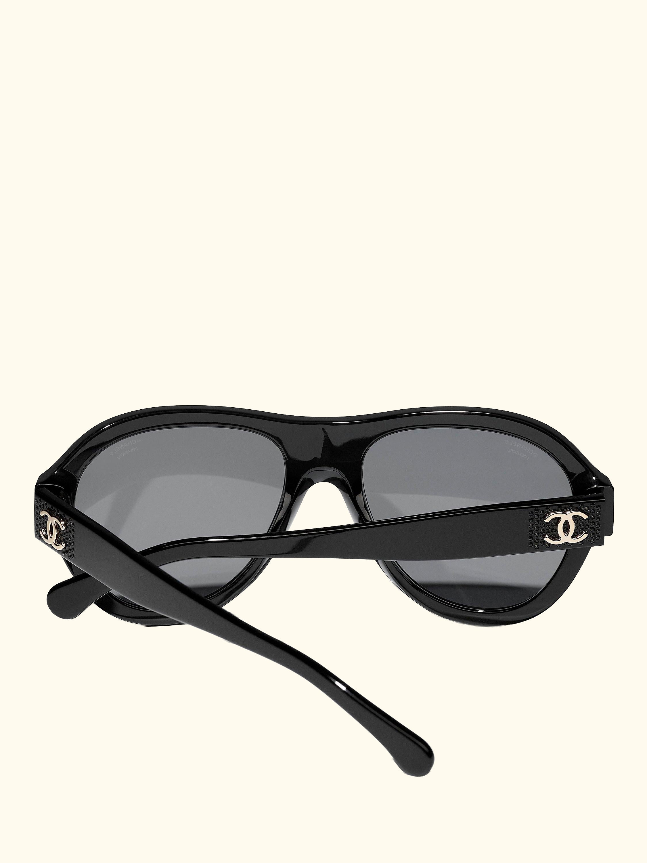 Oval Sunglasses CH5467B Black/Grey