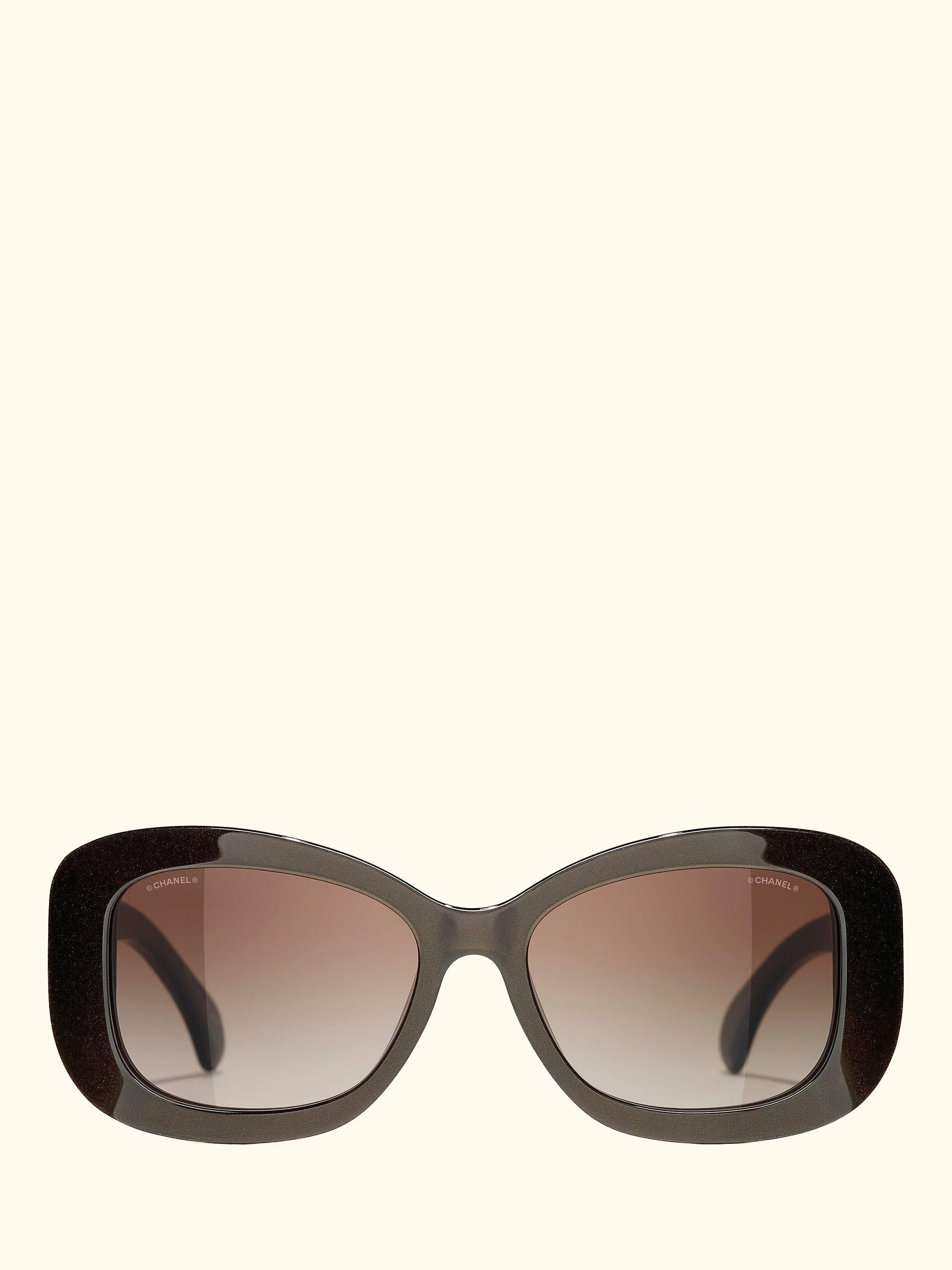 Irregular Sunglasses CH5468B Iridescent Brown/Brown Gradient