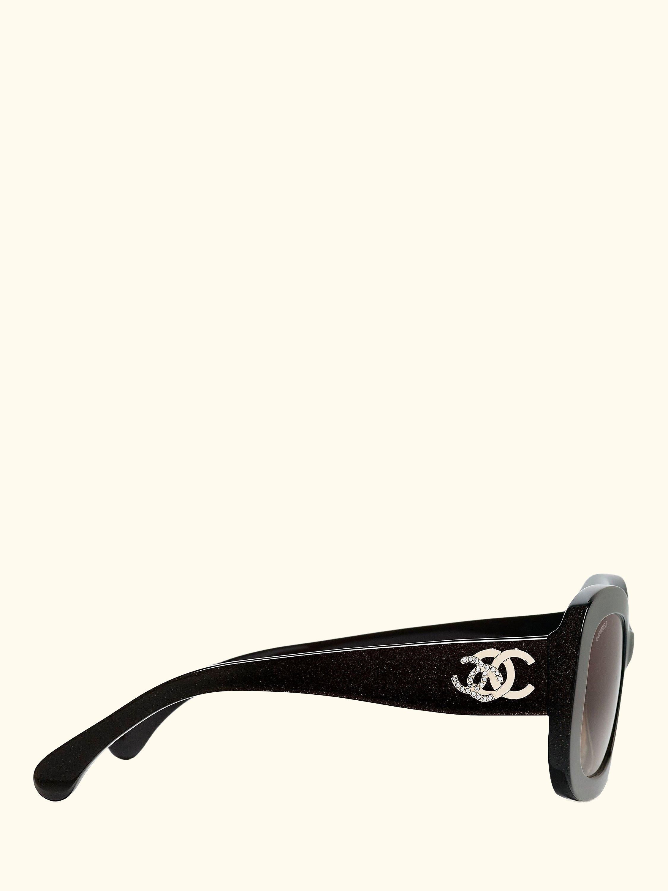 Irregular Sunglasses CH5468B Iridescent Brown/Brown Gradient