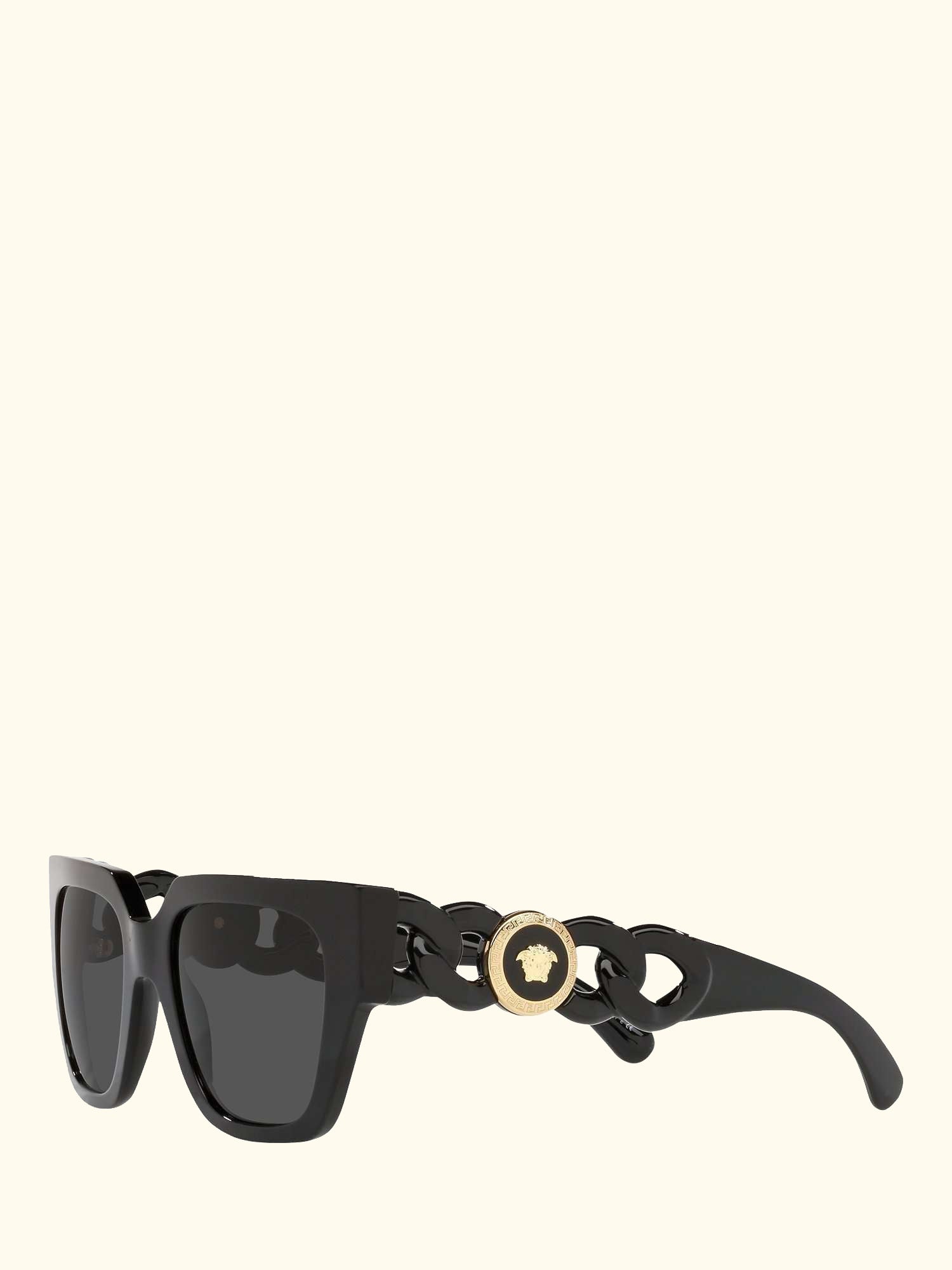 VE4409 Women's Square Sunglasses, Black/Grey
