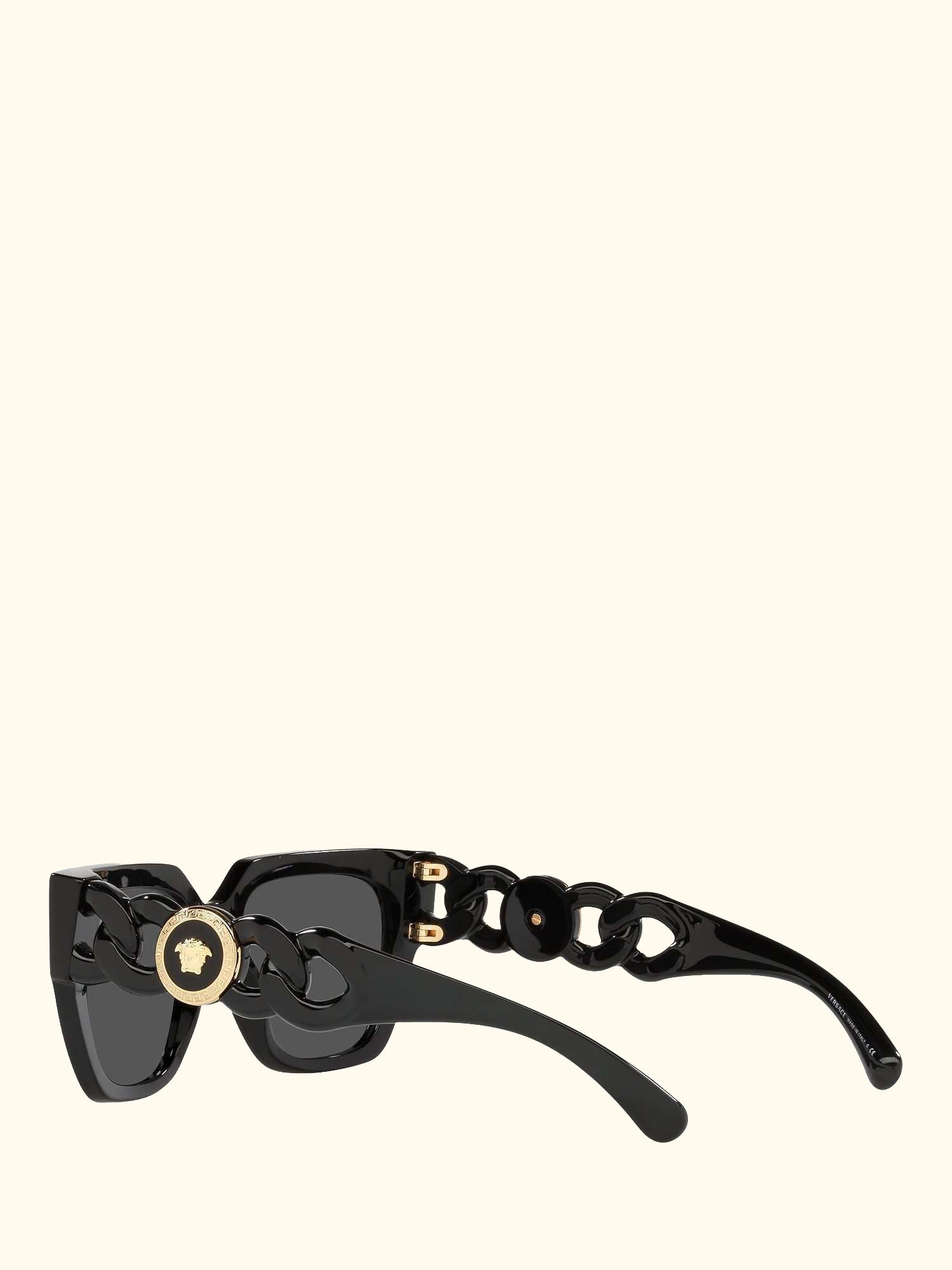 VE4409 Women's Square Sunglasses, Black/Grey