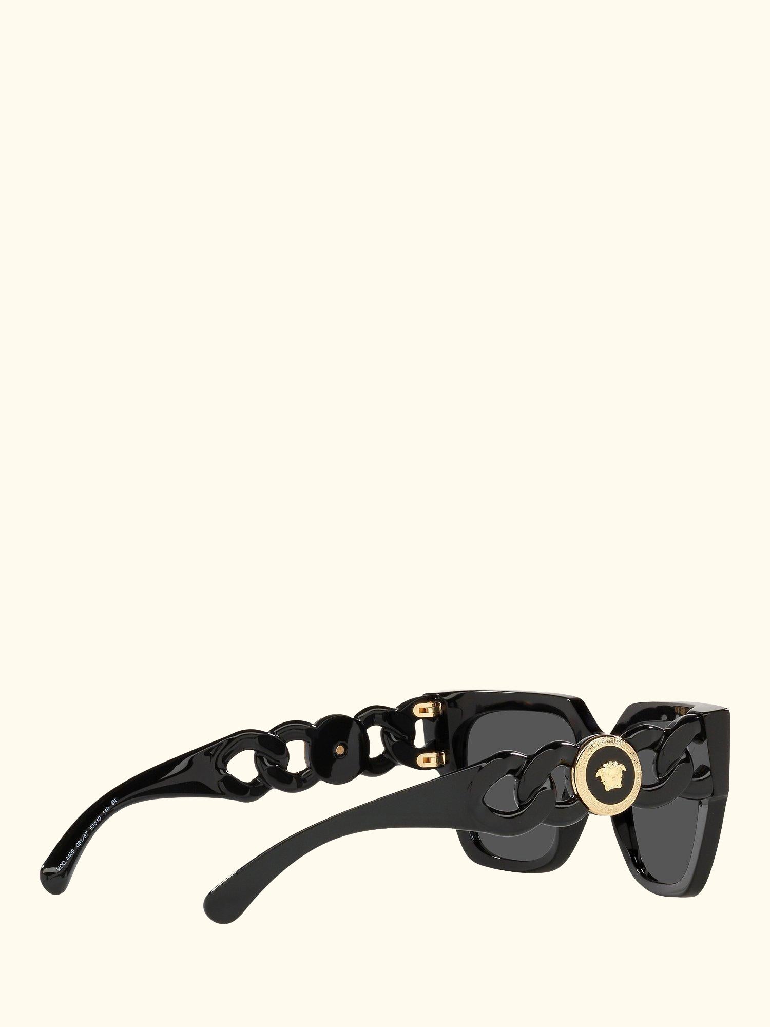 VE4409 Women's Square Sunglasses, Black/Grey