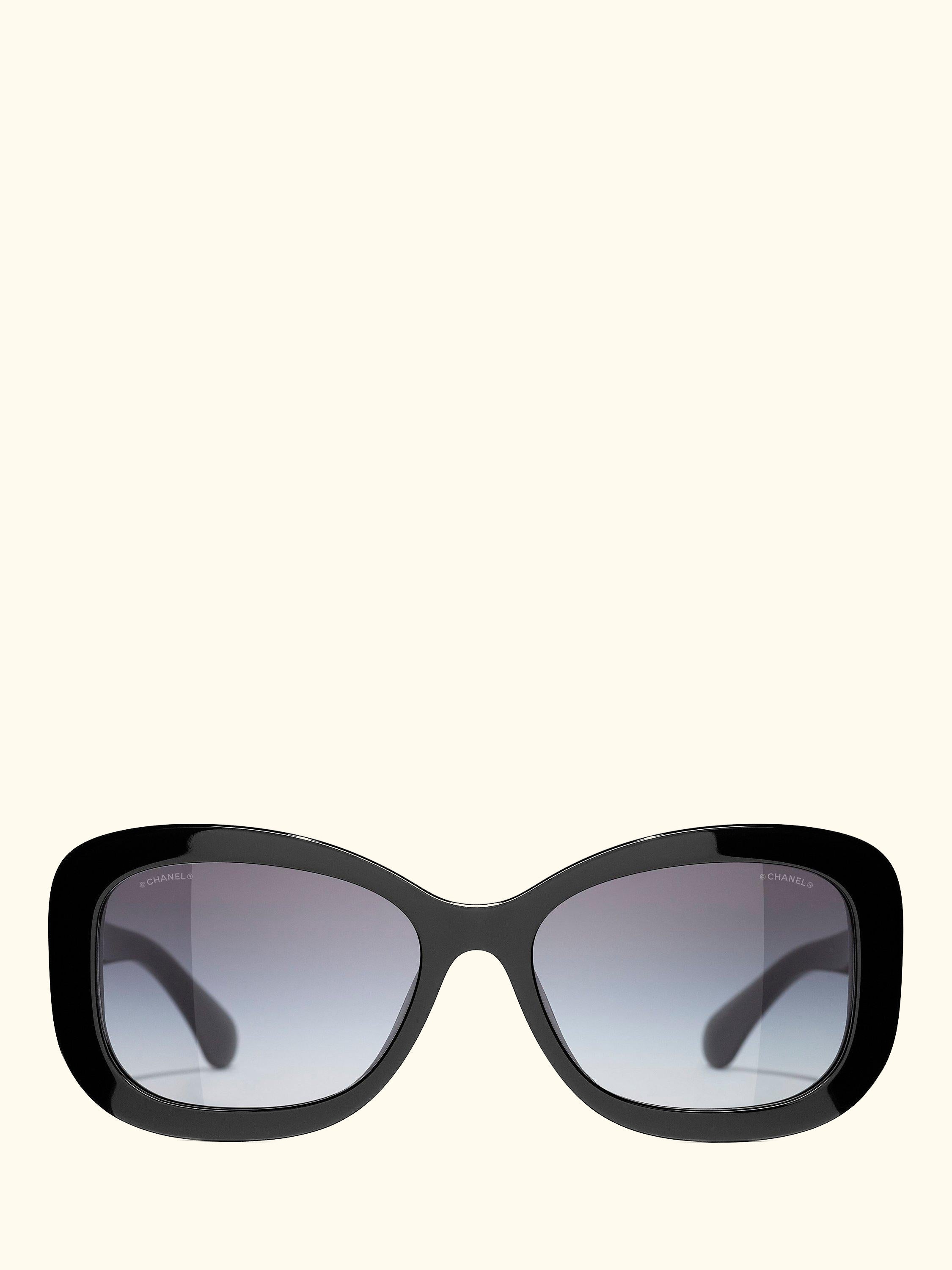 Irregular Sunglasses CH5468B Black/Blue Gradient