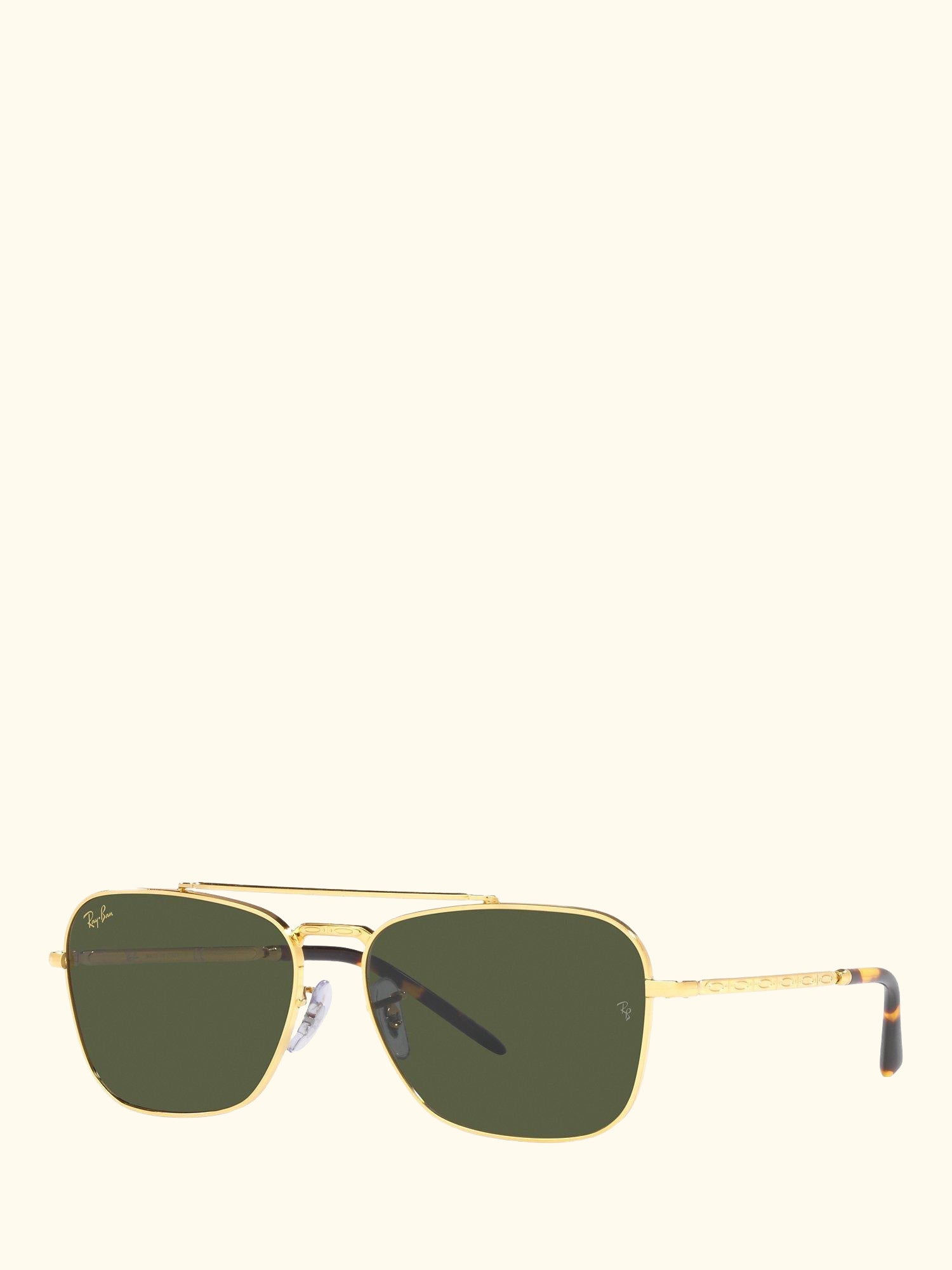 RB3636 Unisex New Caravan Square Sunglasses, Legend Gold/Green