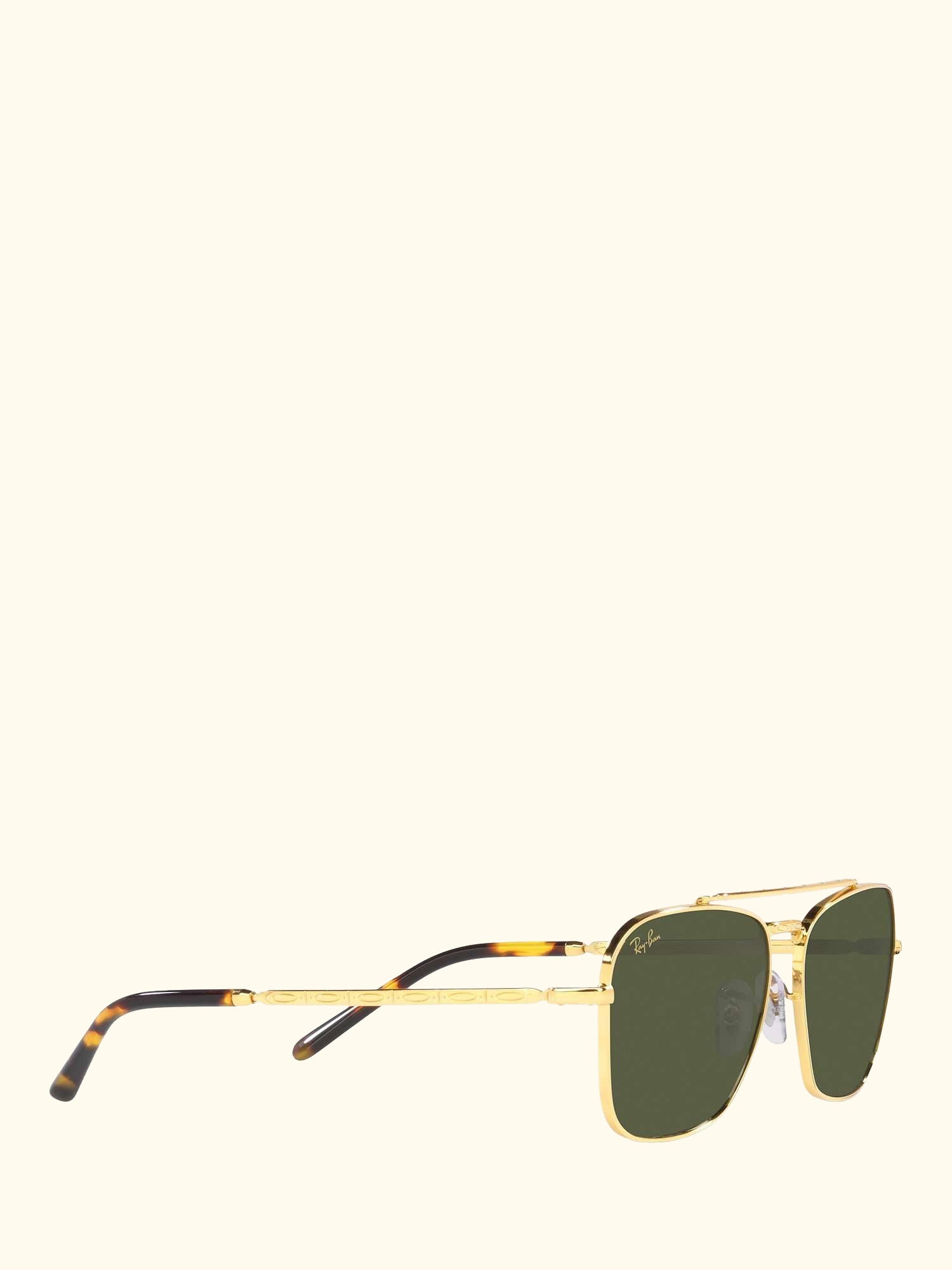 RB3636 Unisex New Caravan Square Sunglasses, Legend Gold/Green