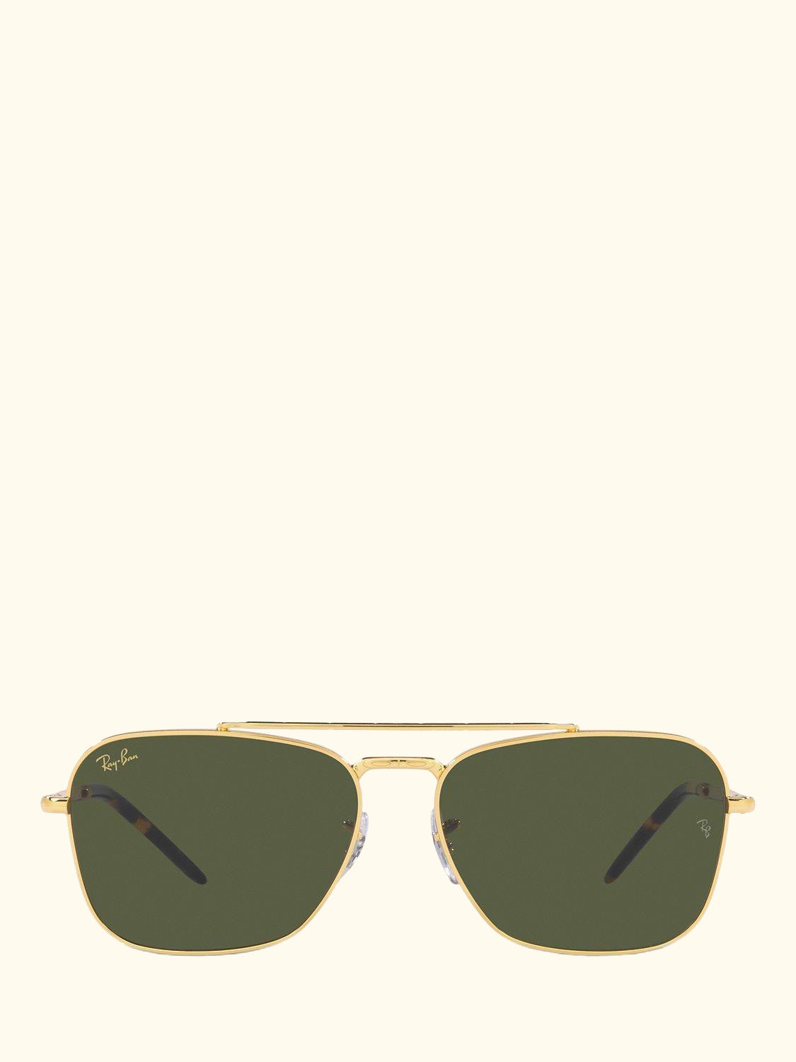 RB3636 Unisex New Caravan Square Sunglasses, Legend Gold/Green