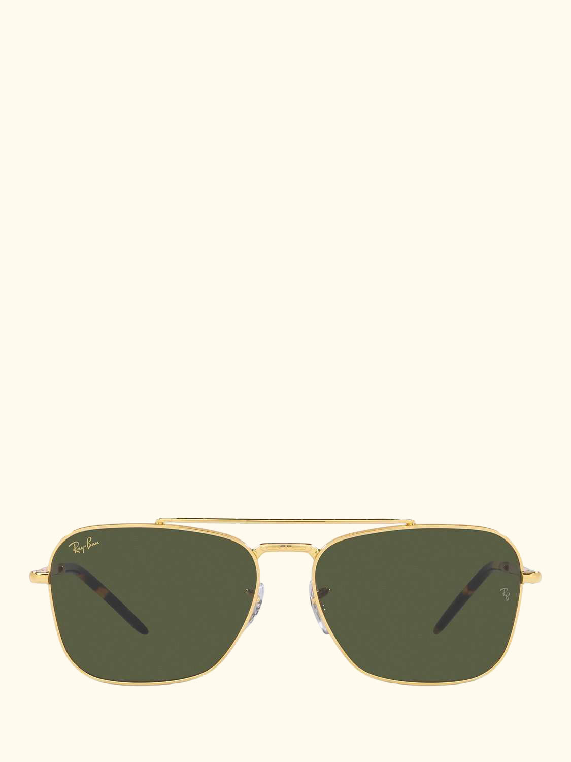 RB3636 Unisex New Caravan Square Sunglasses, Legend Gold/Green