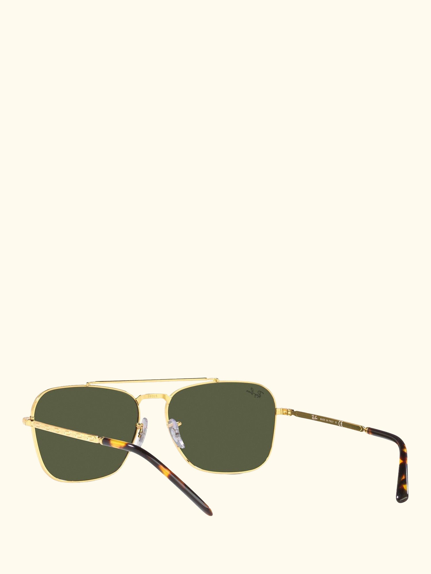 RB3636 Unisex New Caravan Square Sunglasses, Legend Gold/Green