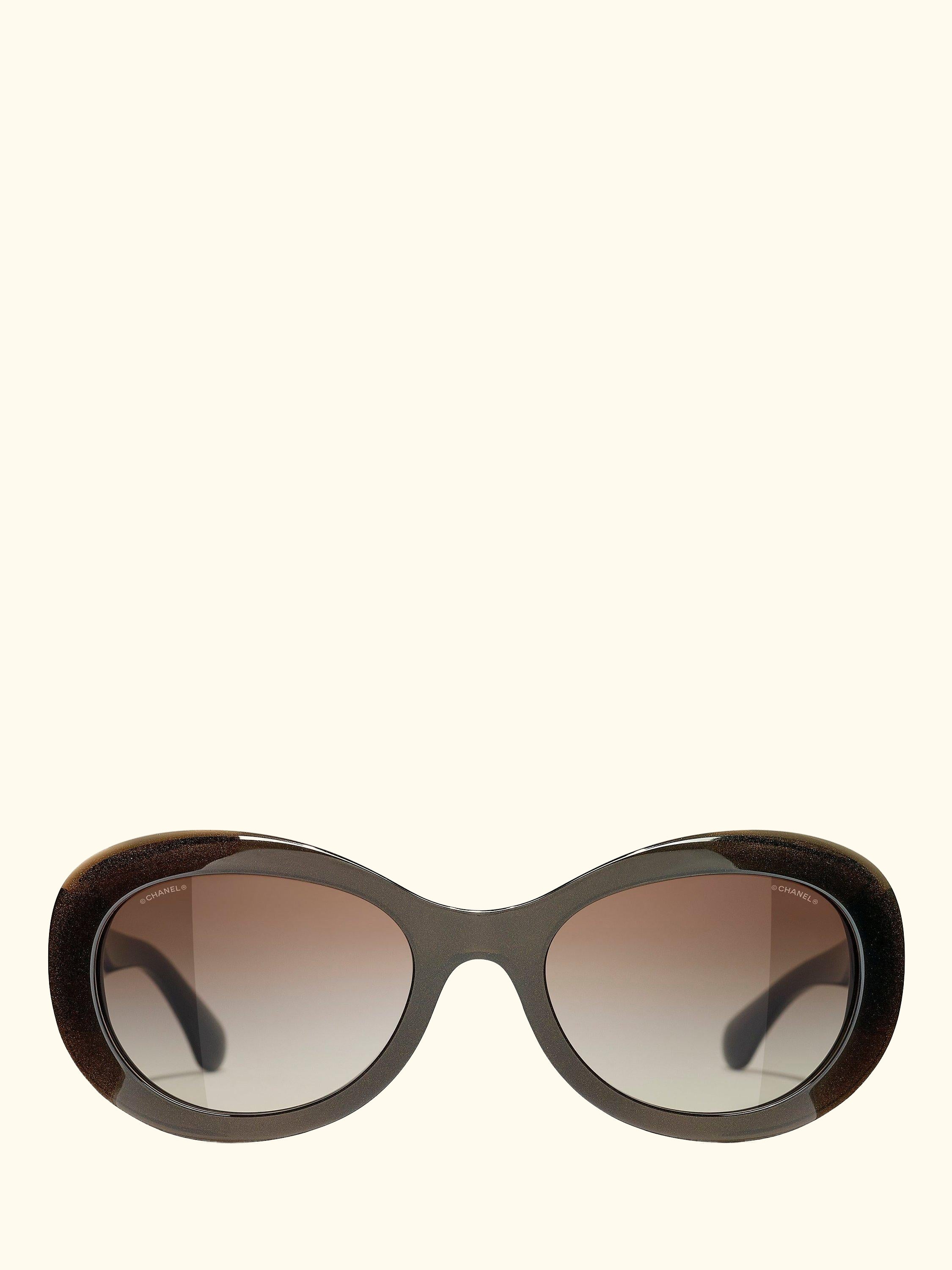 Oval Sunglasses CH5469B Iridescent Brown/Brown Gradient