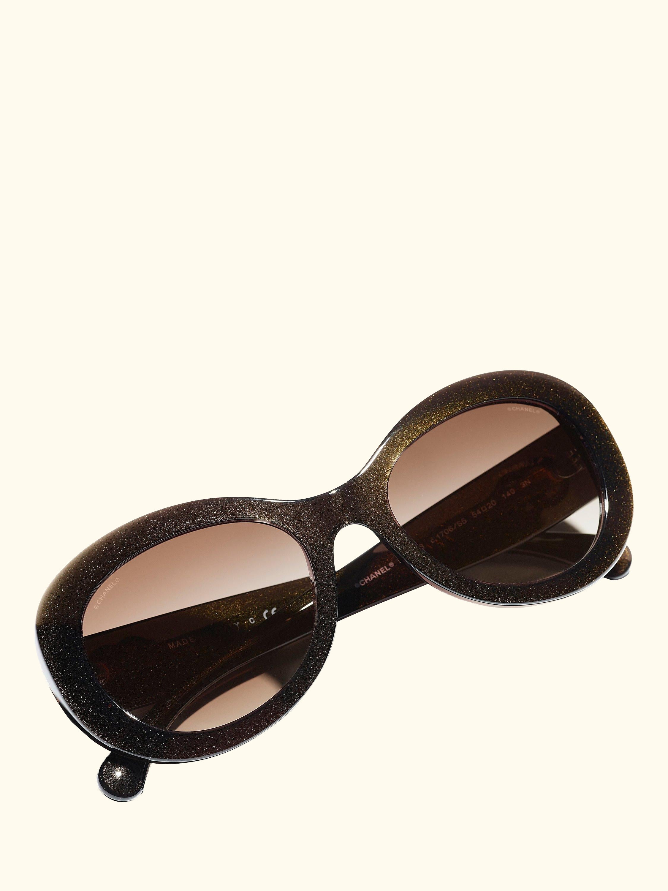 Oval Sunglasses CH5469B Iridescent Brown/Brown Gradient