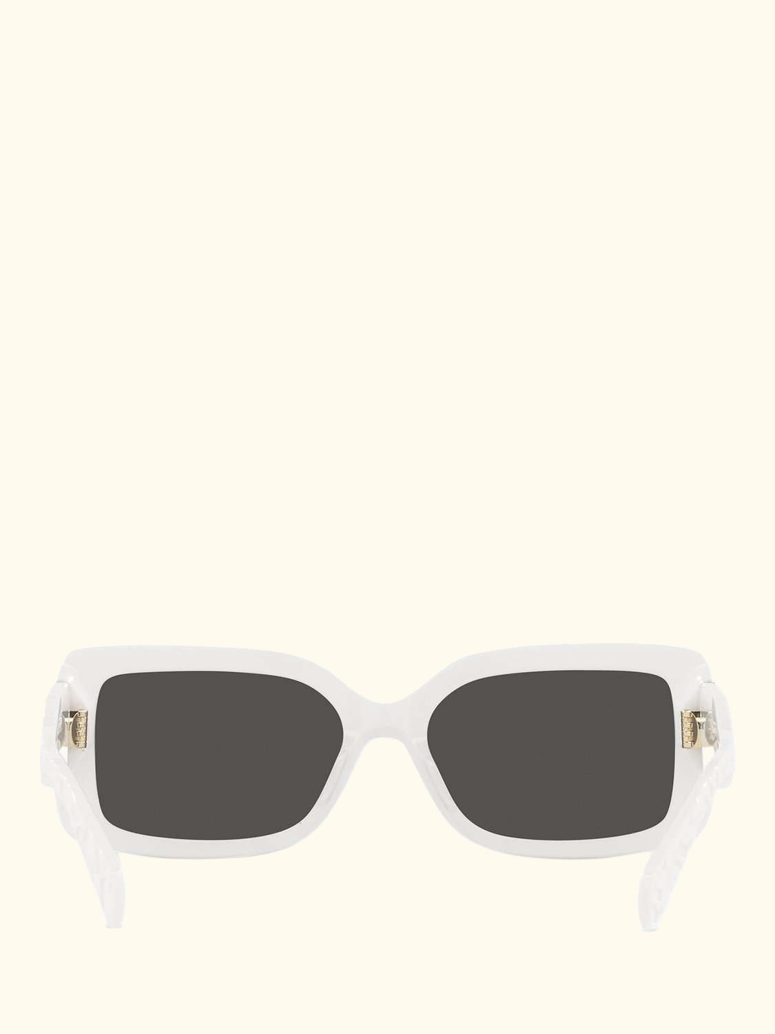 MK2165 Women's Corfu Rectangular Sunglasses, Optic White/Grey