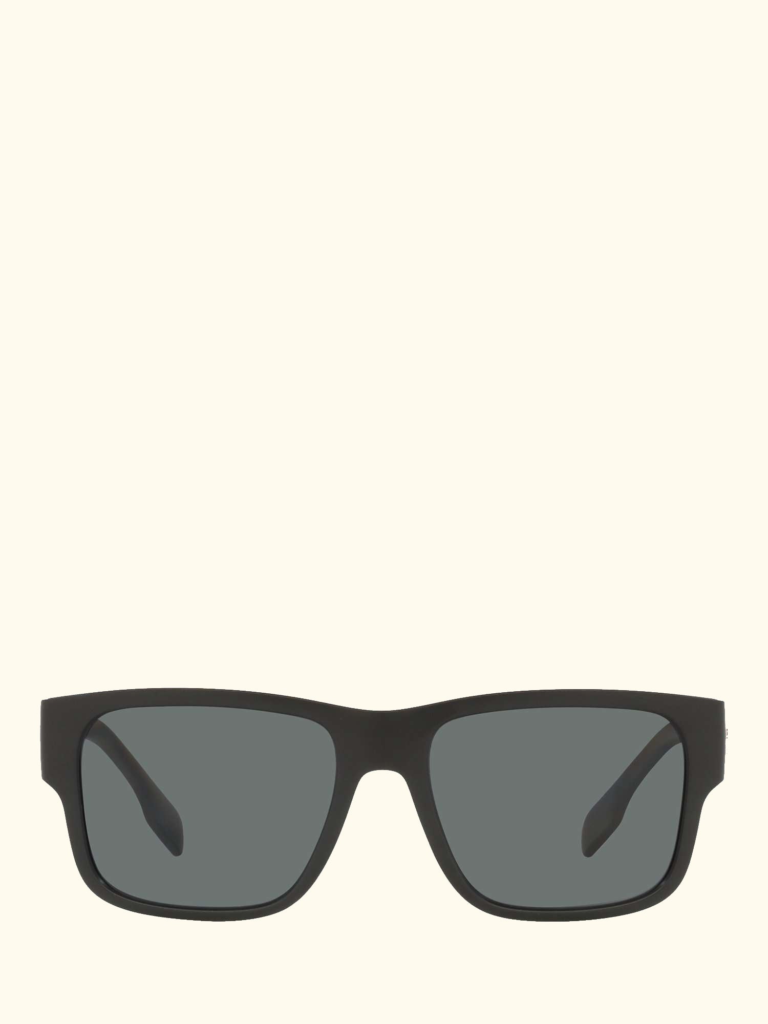 BE4358 Men's Knight Polarised Square Sunglasses, Matte Black/Grey