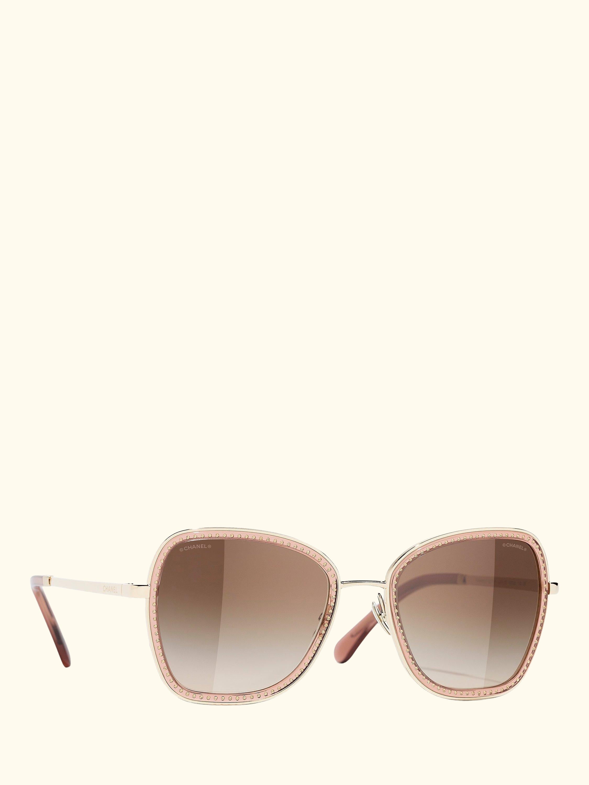Irregular Sunglasses CH4277B Pale Gold/Brown Gradient