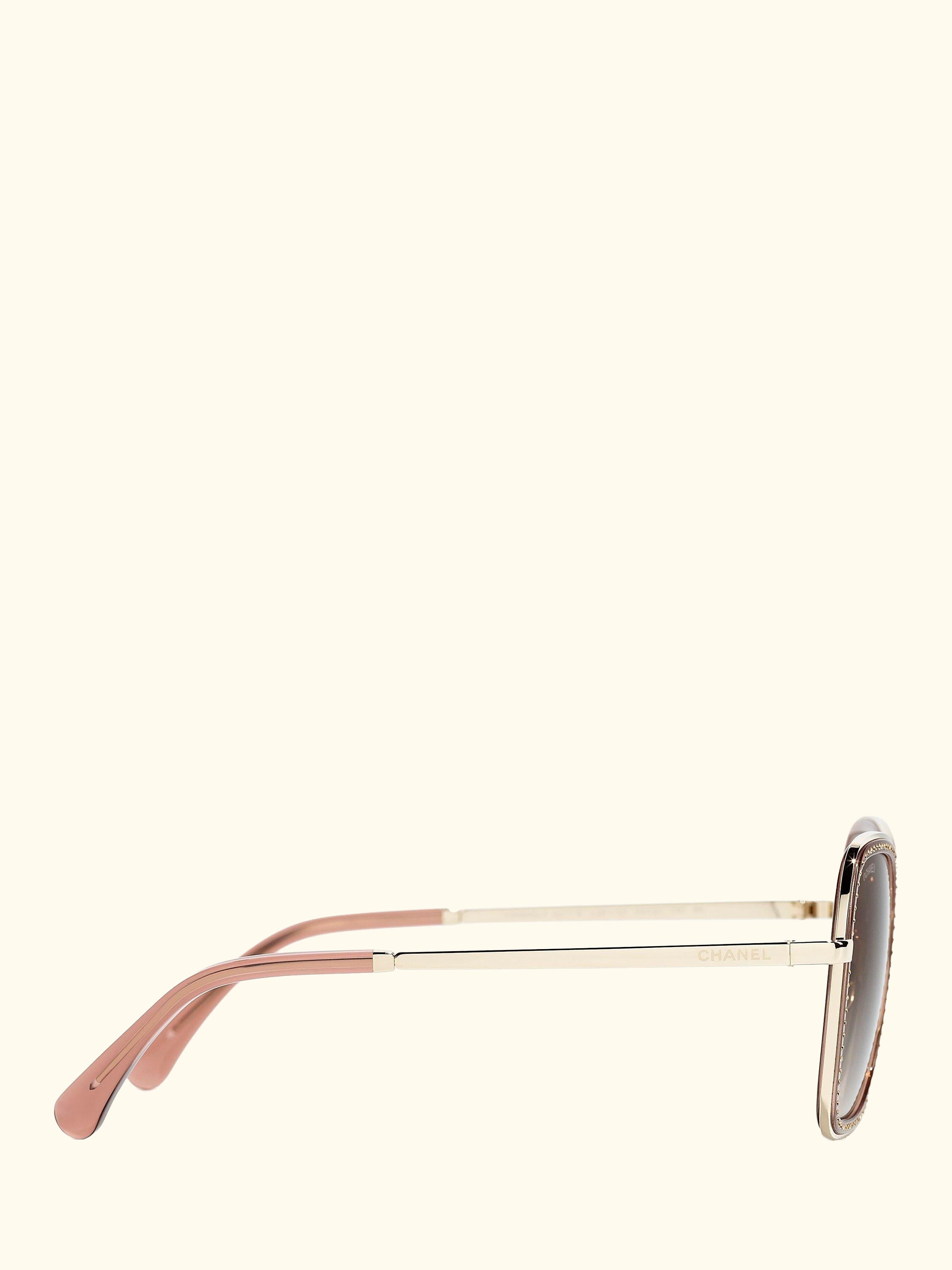 Irregular Sunglasses CH4277B Pale Gold/Brown Gradient