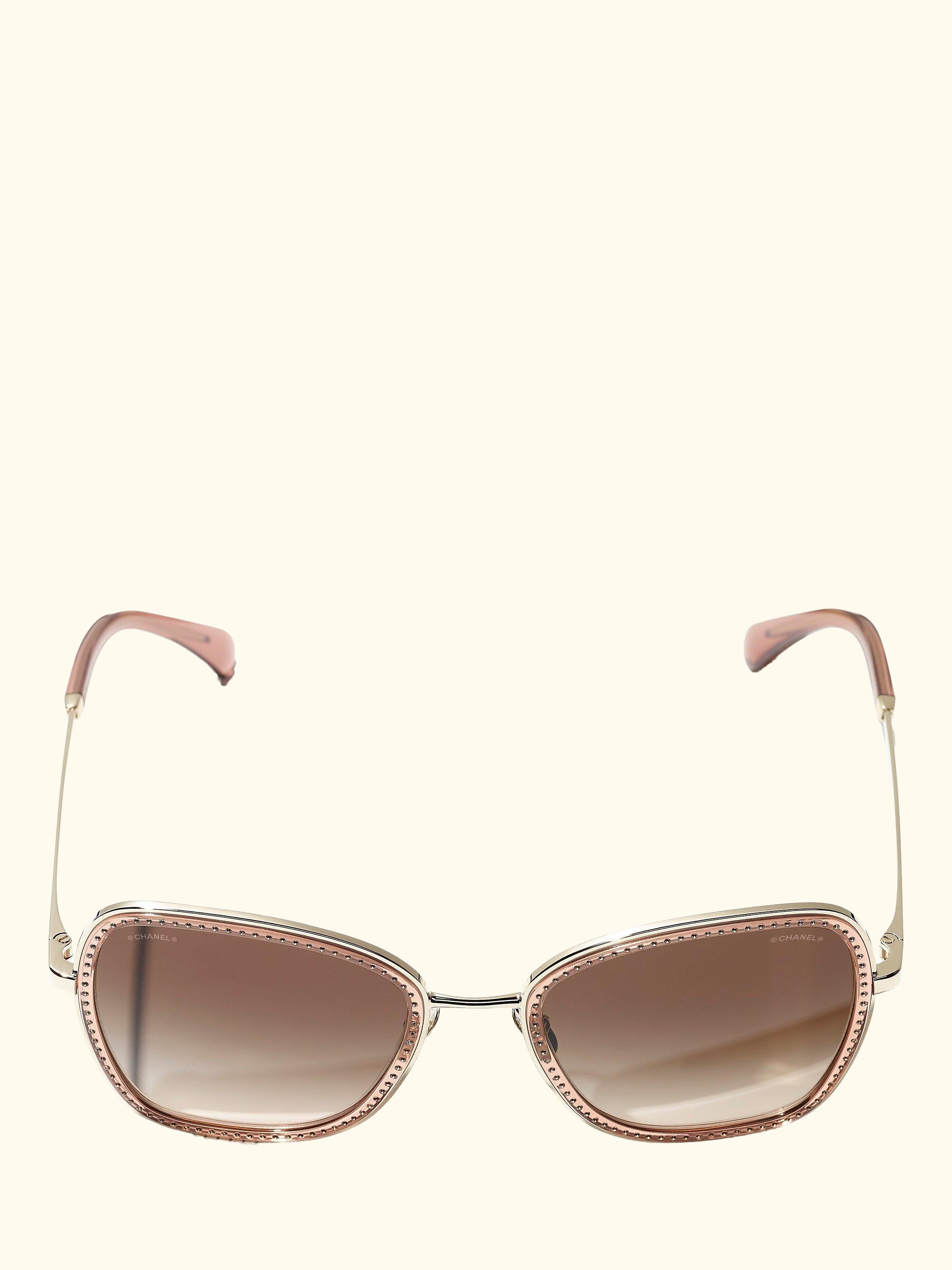 Irregular Sunglasses CH4277B Pale Gold/Brown Gradient