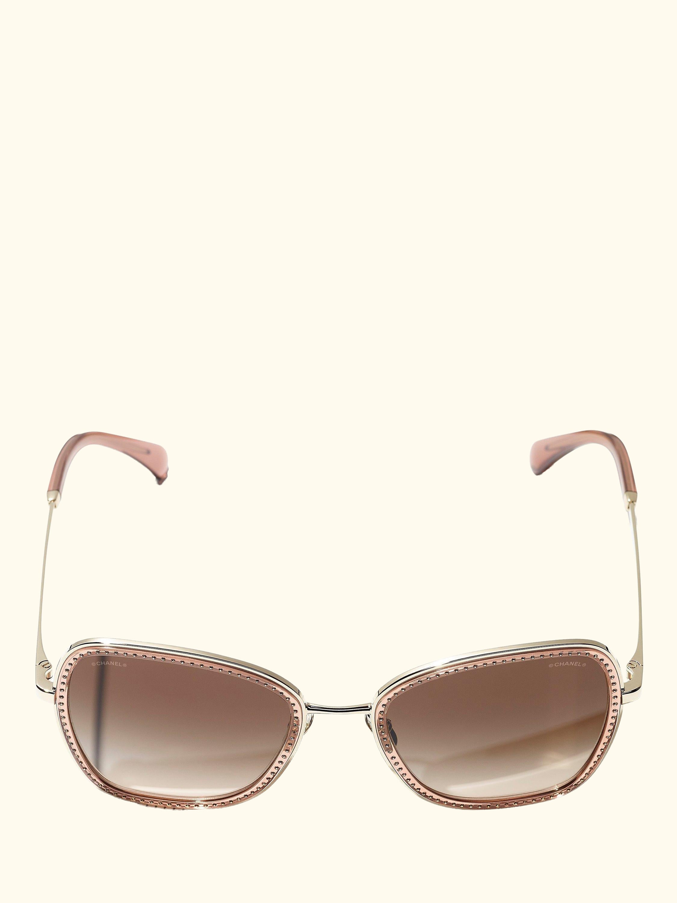Irregular Sunglasses CH4277B Pale Gold/Brown Gradient