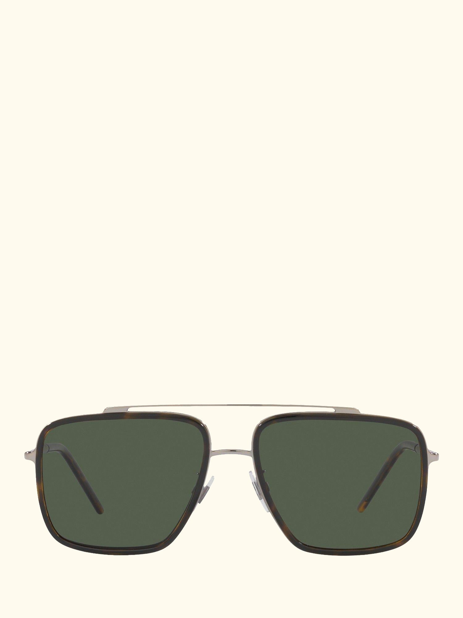 DG2220 Men's Polarised Square Sunglasses, Bronze/Green