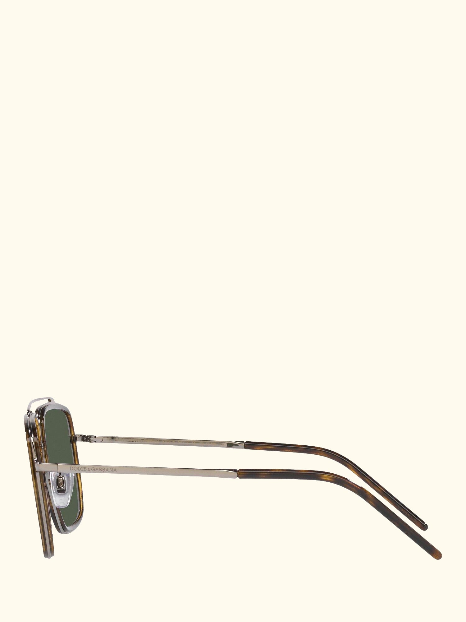 DG2220 Men's Polarised Square Sunglasses, Bronze/Green