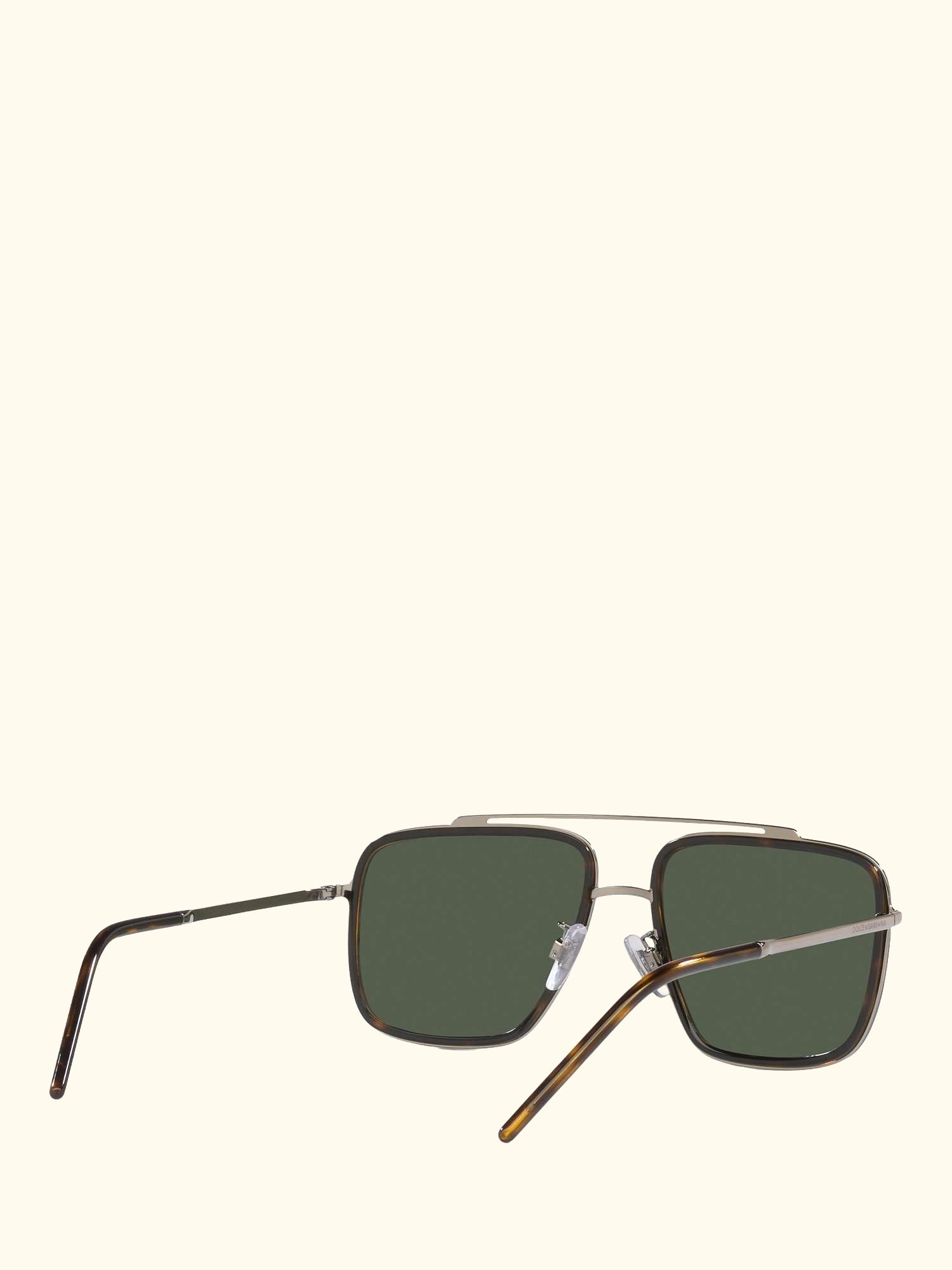 DG2220 Men's Polarised Square Sunglasses, Bronze/Green