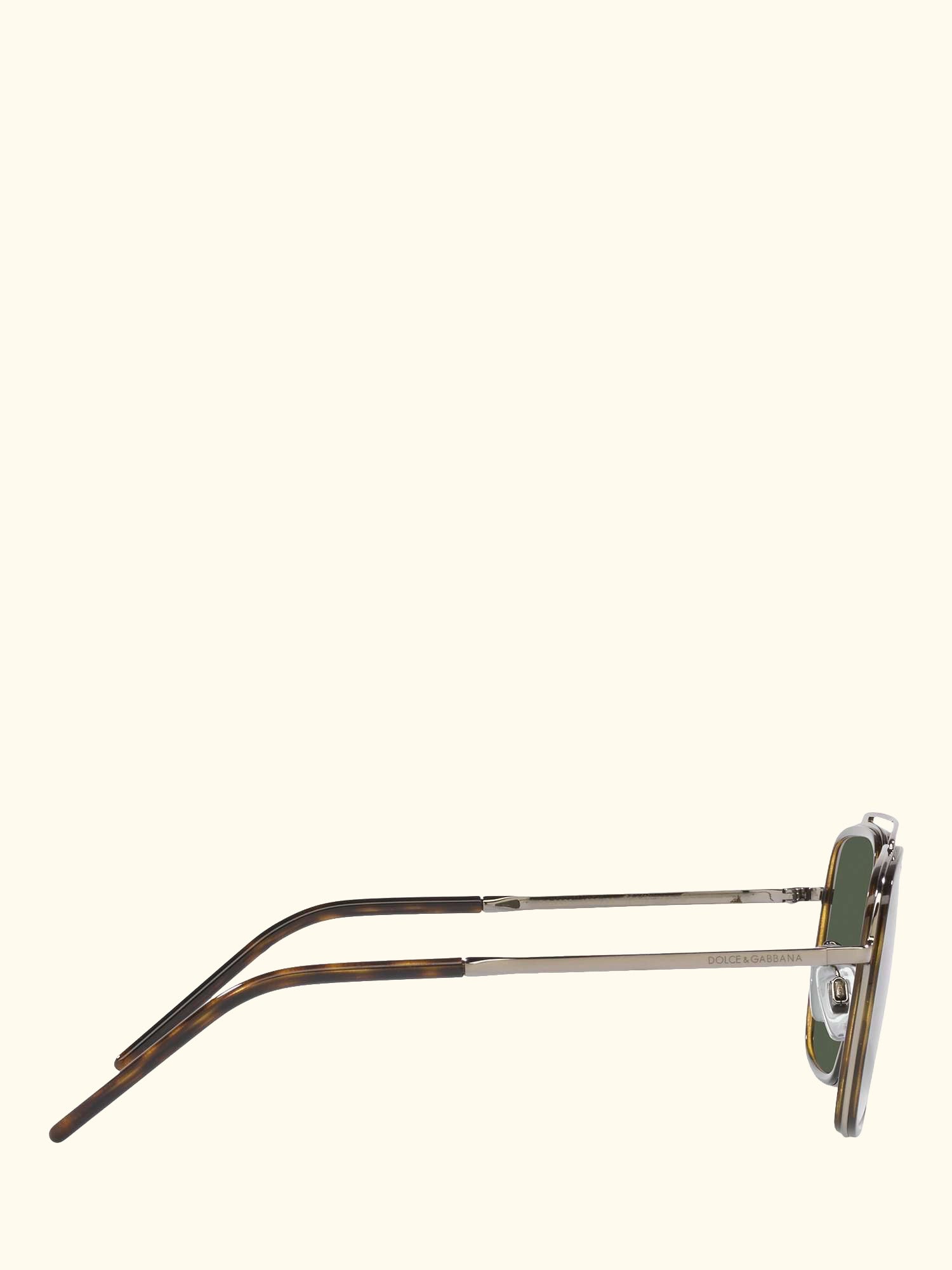 DG2220 Men's Polarised Square Sunglasses, Bronze/Green