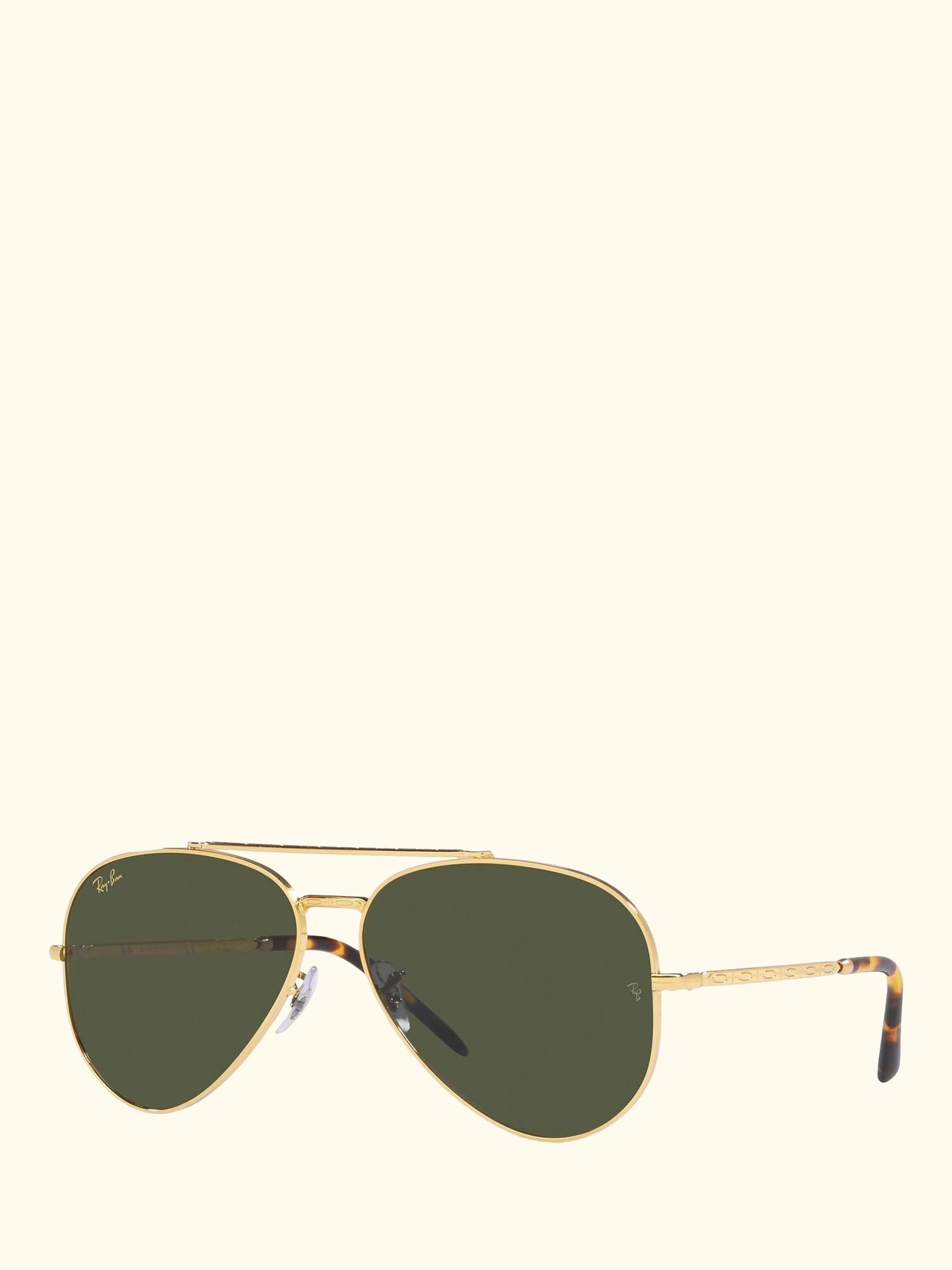 RB3625 Unisex Aviator Sunglasses, Legend Gold/Green