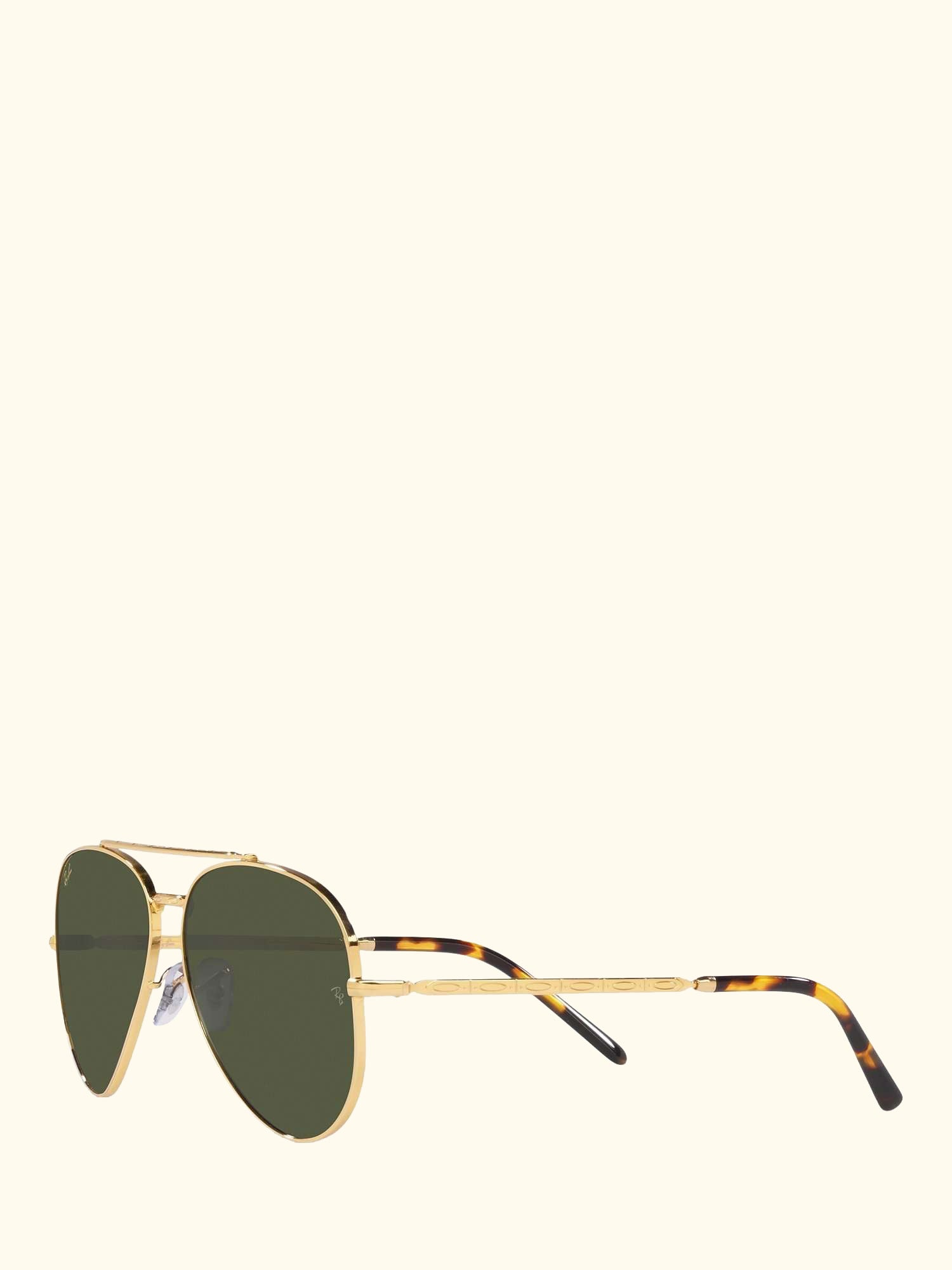 RB3625 Unisex Aviator Sunglasses, Legend Gold/Green