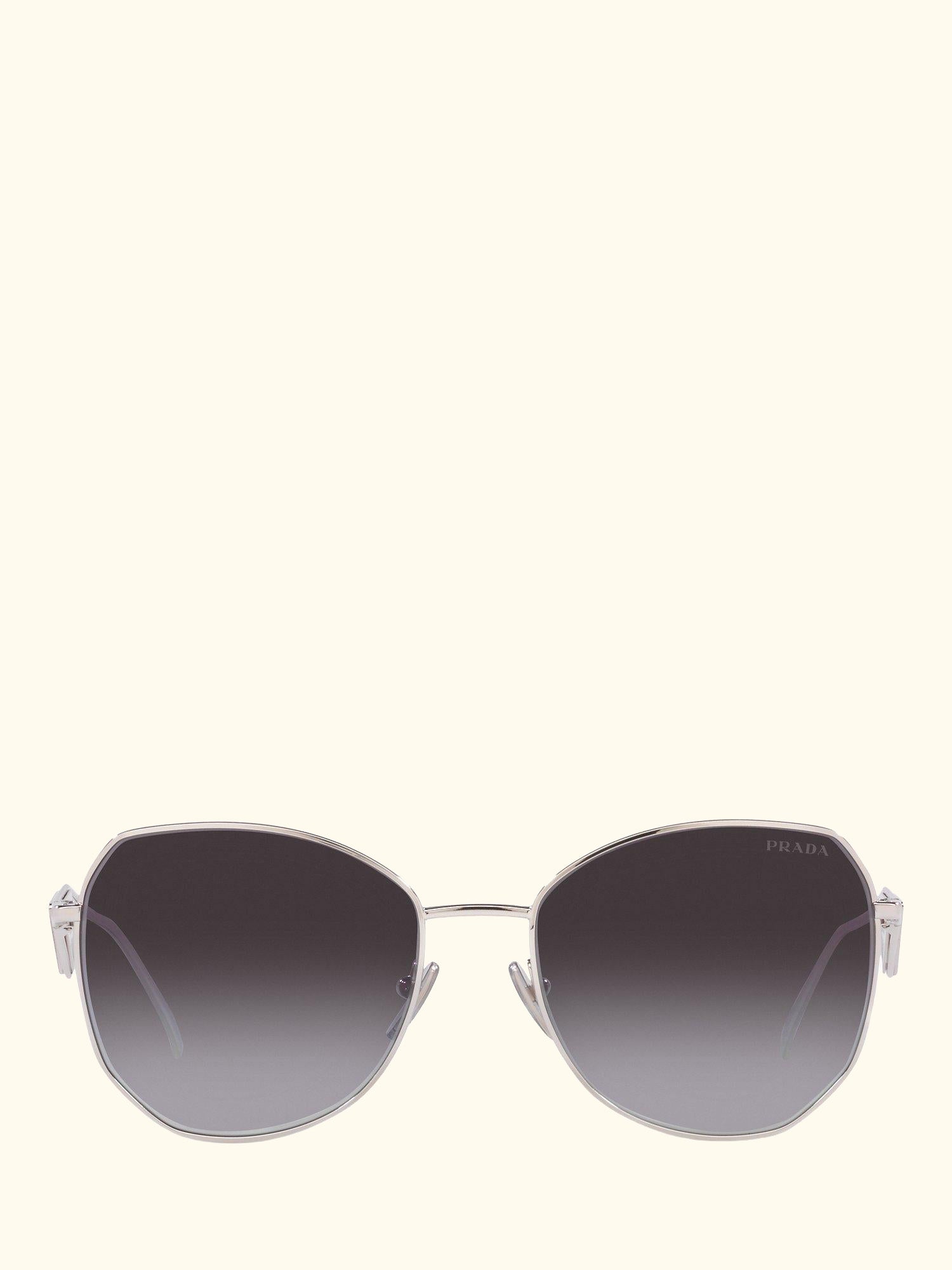 PR 57YS Women's Irregular Sunglasses, Silver/Grey Gradient