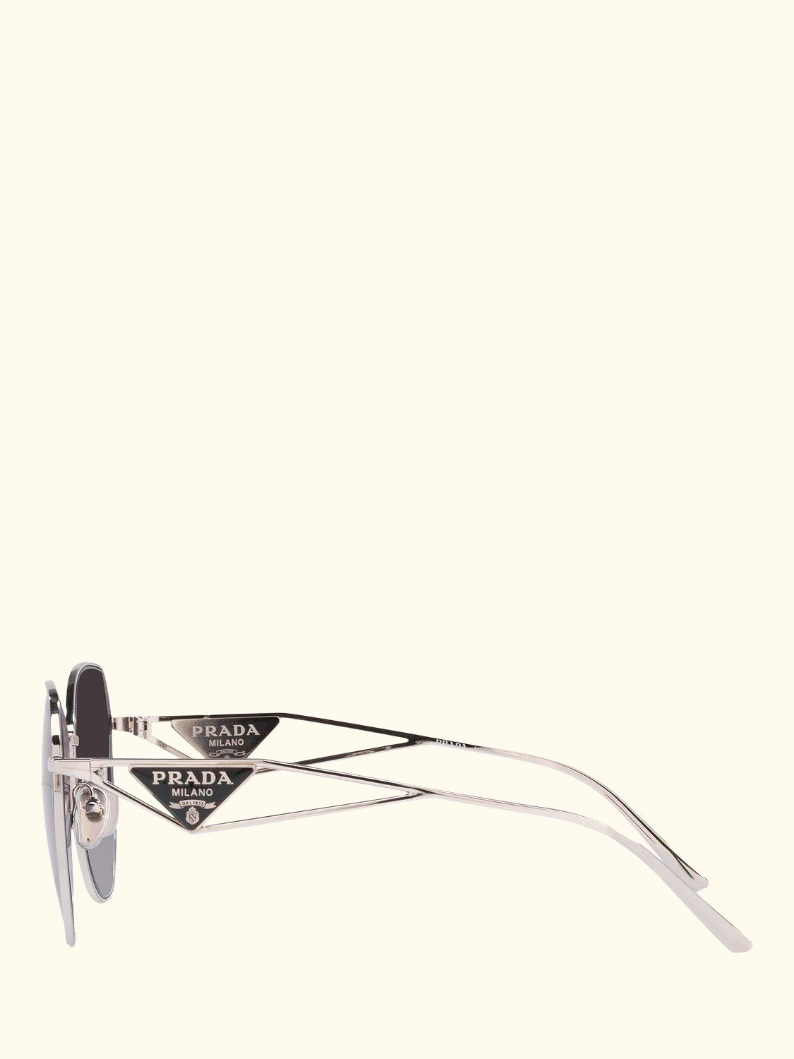 PR 57YS Women's Irregular Sunglasses, Silver/Grey Gradient