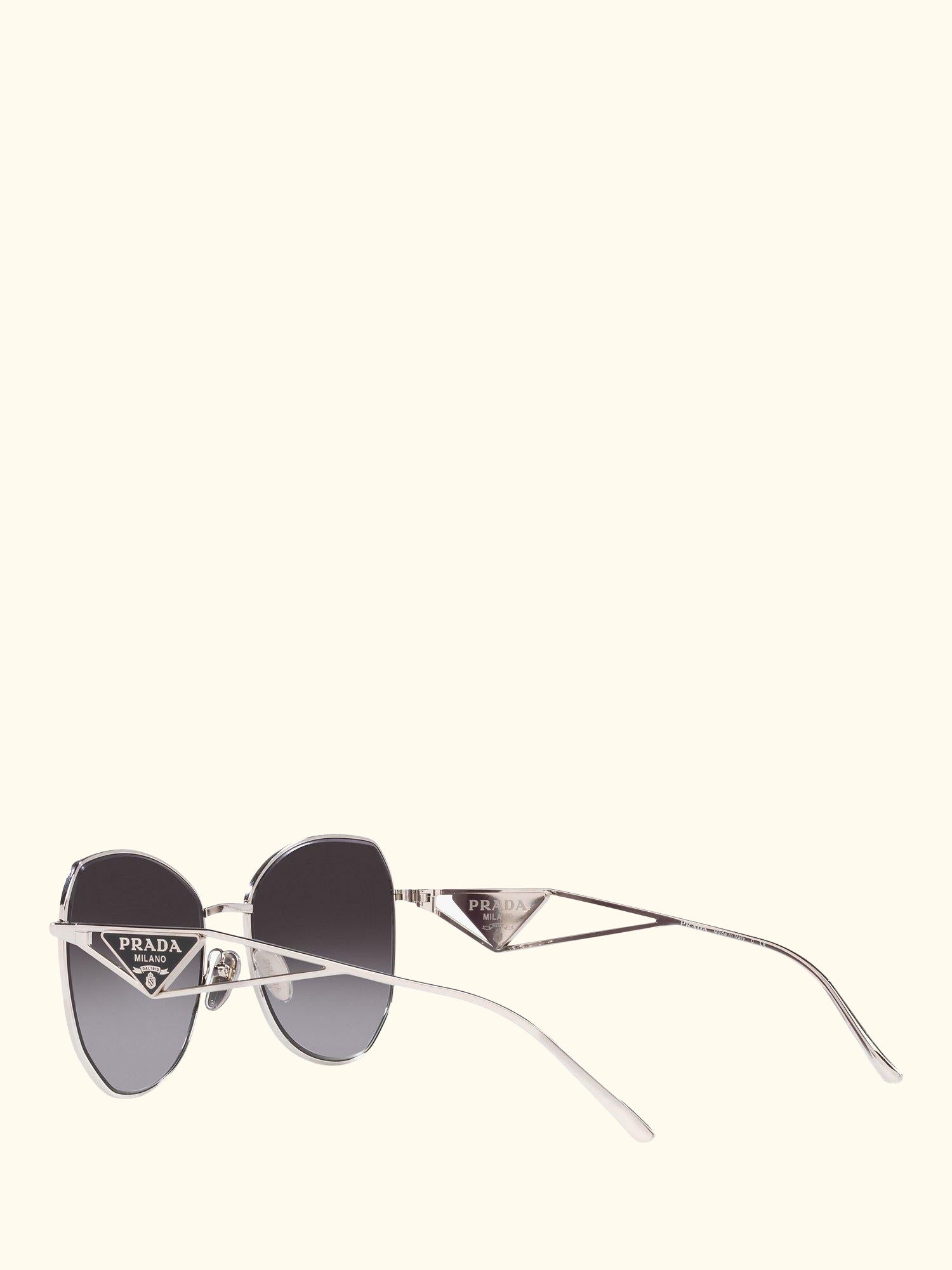 PR 57YS Women's Irregular Sunglasses, Silver/Grey Gradient