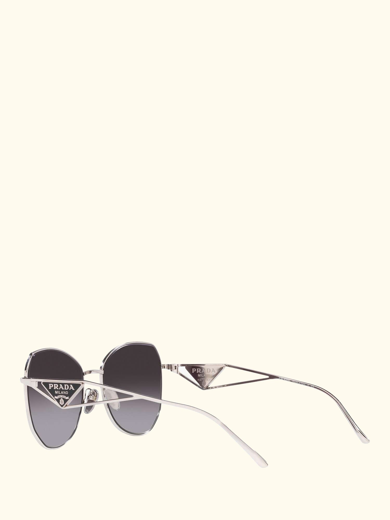 PR 57YS Women's Irregular Sunglasses, Silver/Grey Gradient
