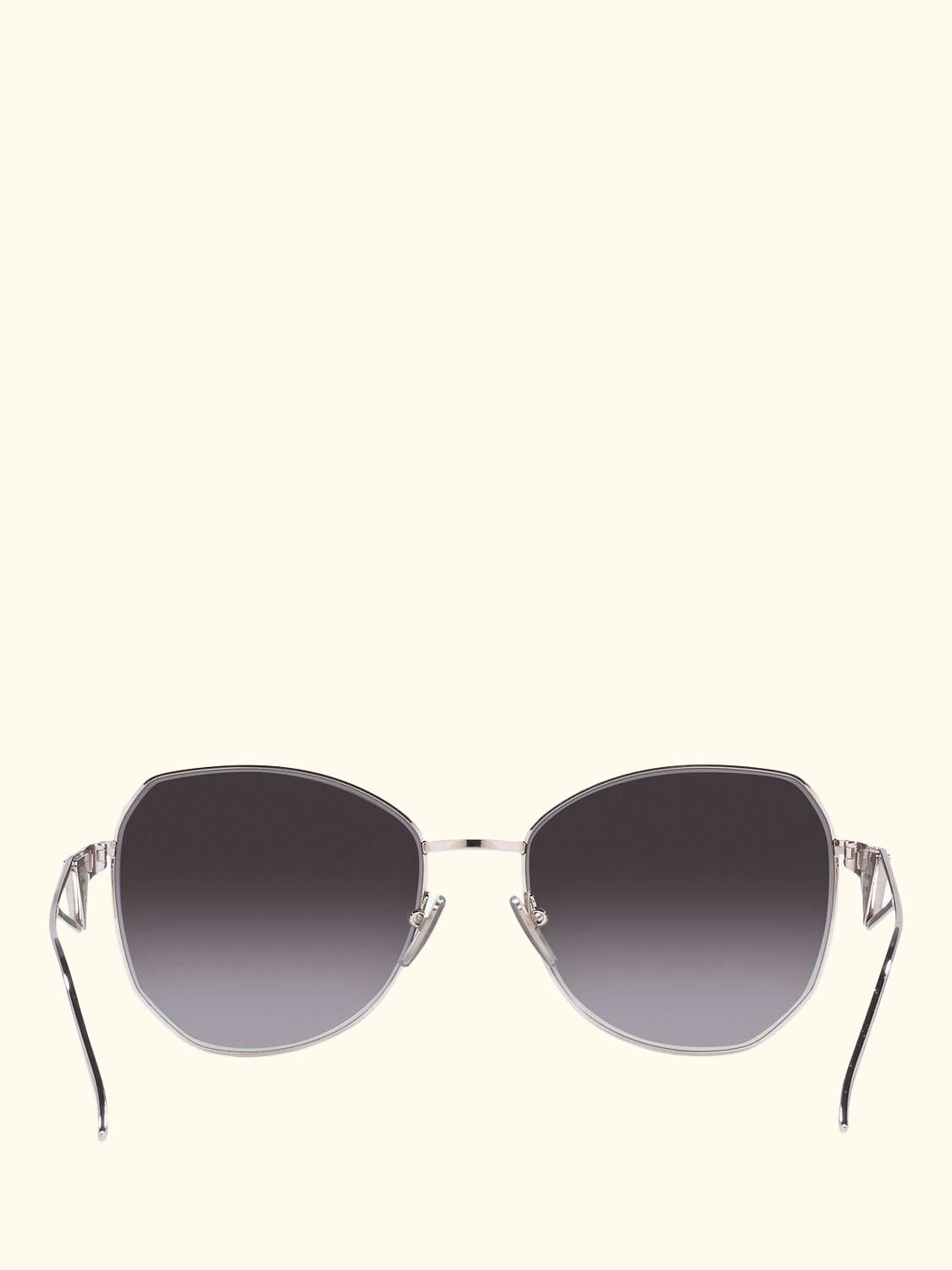PR 57YS Women's Irregular Sunglasses, Silver/Grey Gradient