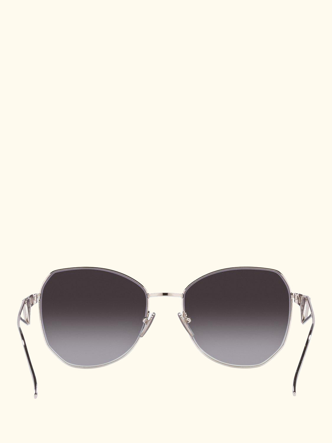 PR 57YS Women's Irregular Sunglasses, Silver/Grey Gradient
