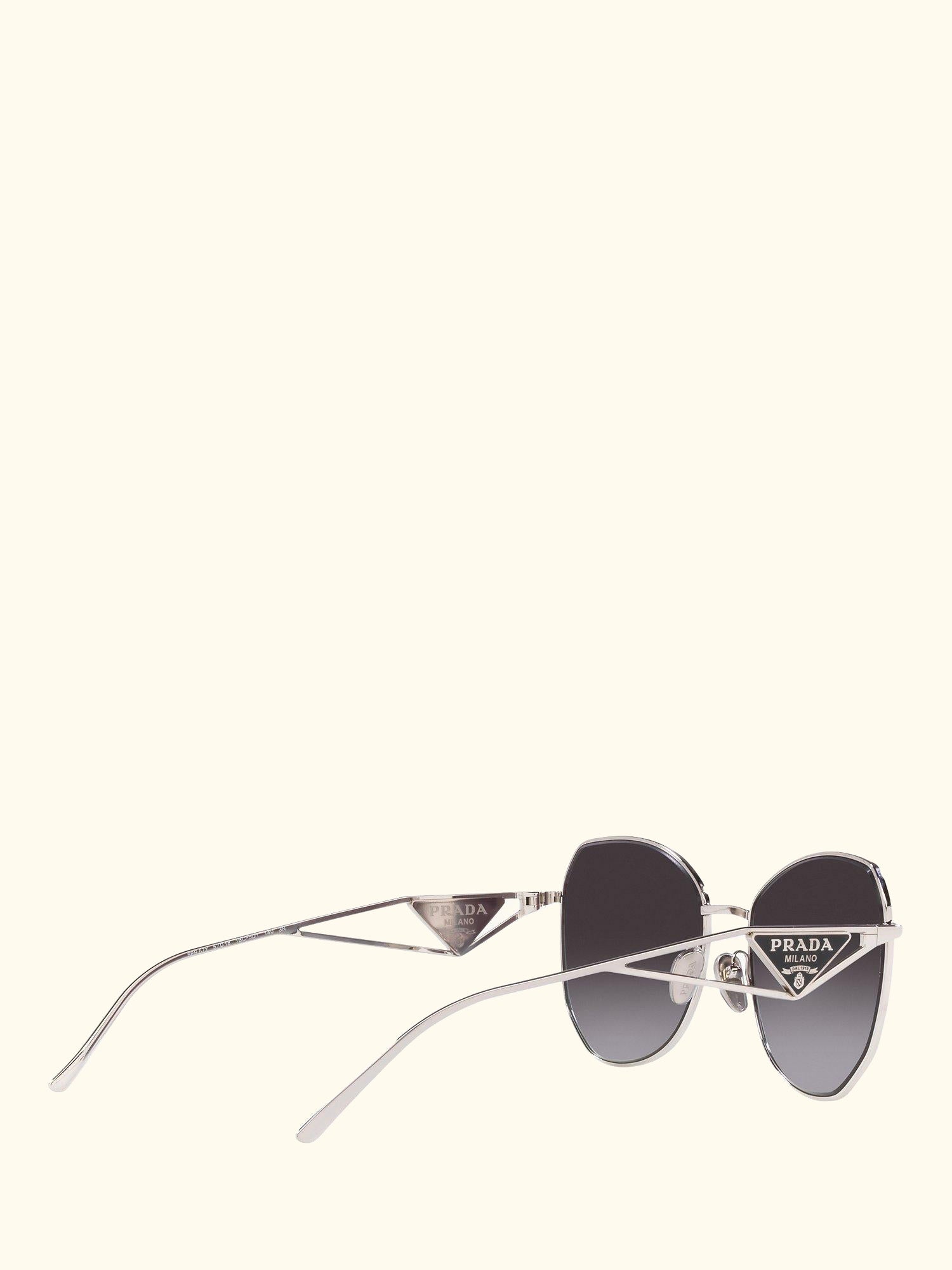 PR 57YS Women's Irregular Sunglasses, Silver/Grey Gradient