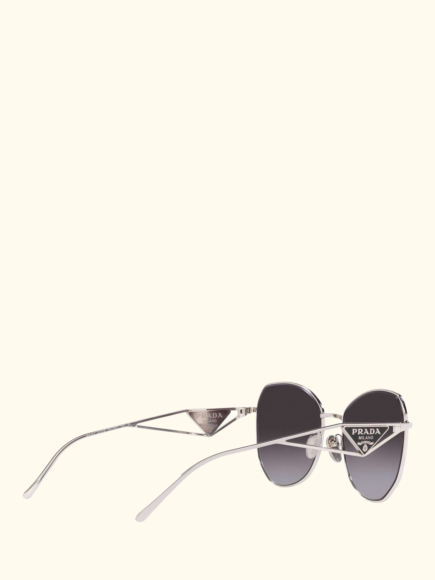 PR 57YS Women's Irregular Sunglasses, Silver/Grey Gradient