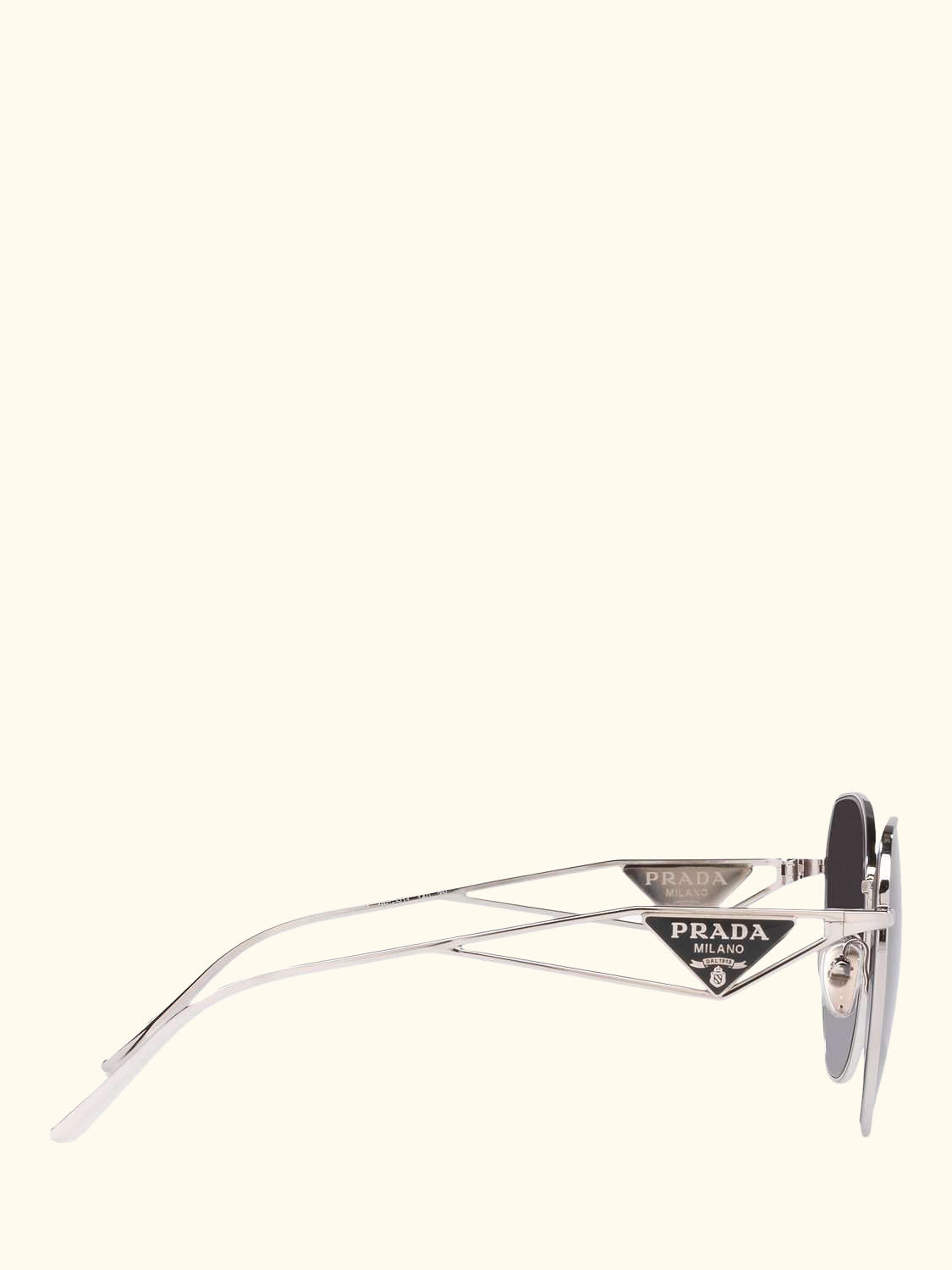 PR 57YS Women's Irregular Sunglasses, Silver/Grey Gradient