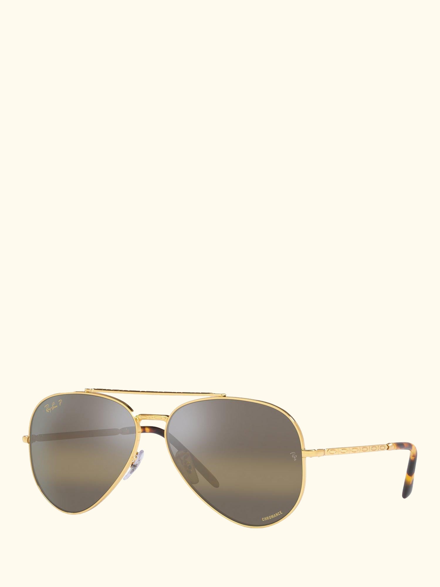 RB3625 Unisex Polarised Aviator Sunglasses, Legend Gold/Brown