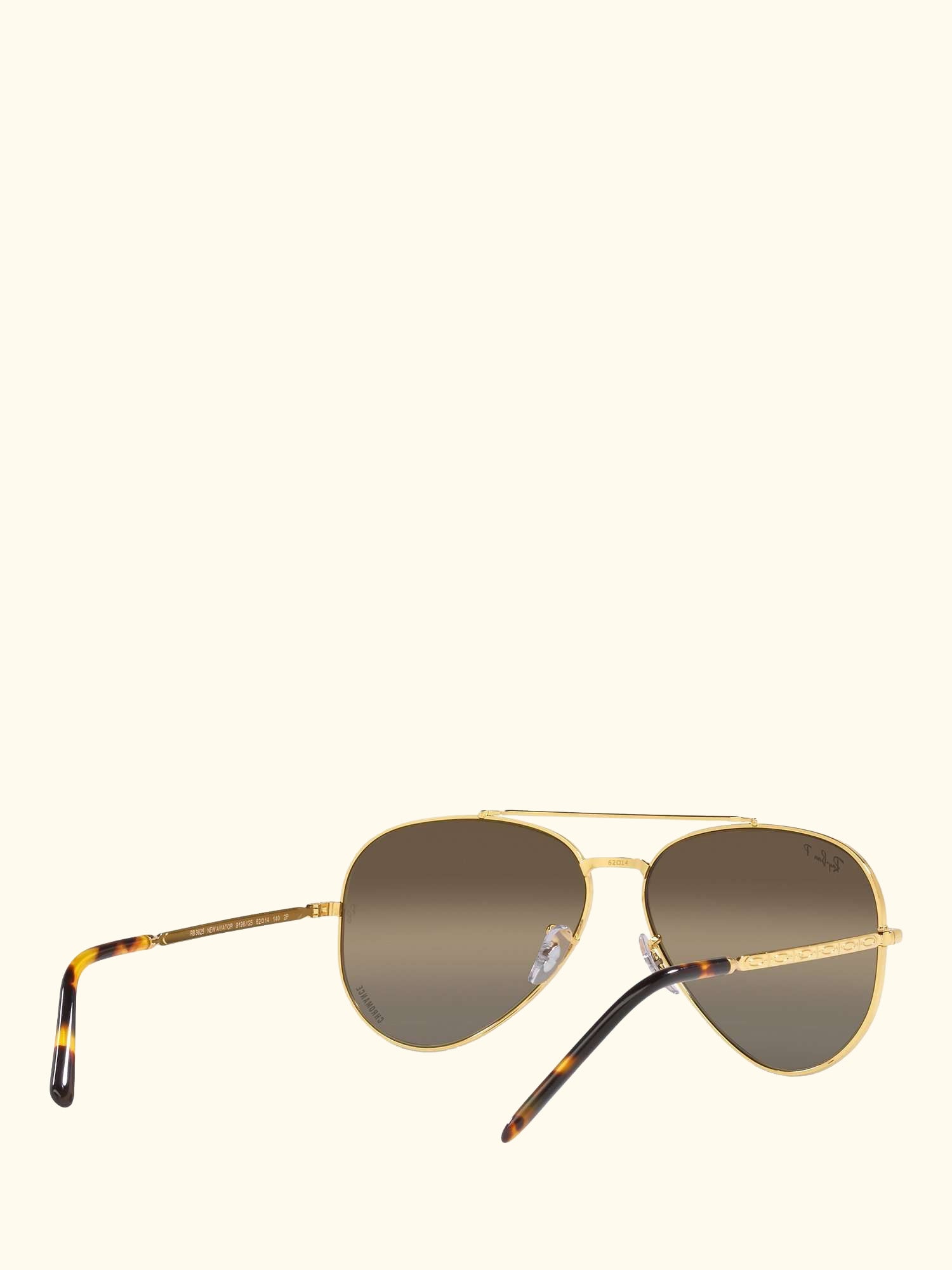 RB3625 Unisex Polarised Aviator Sunglasses, Legend Gold/Brown