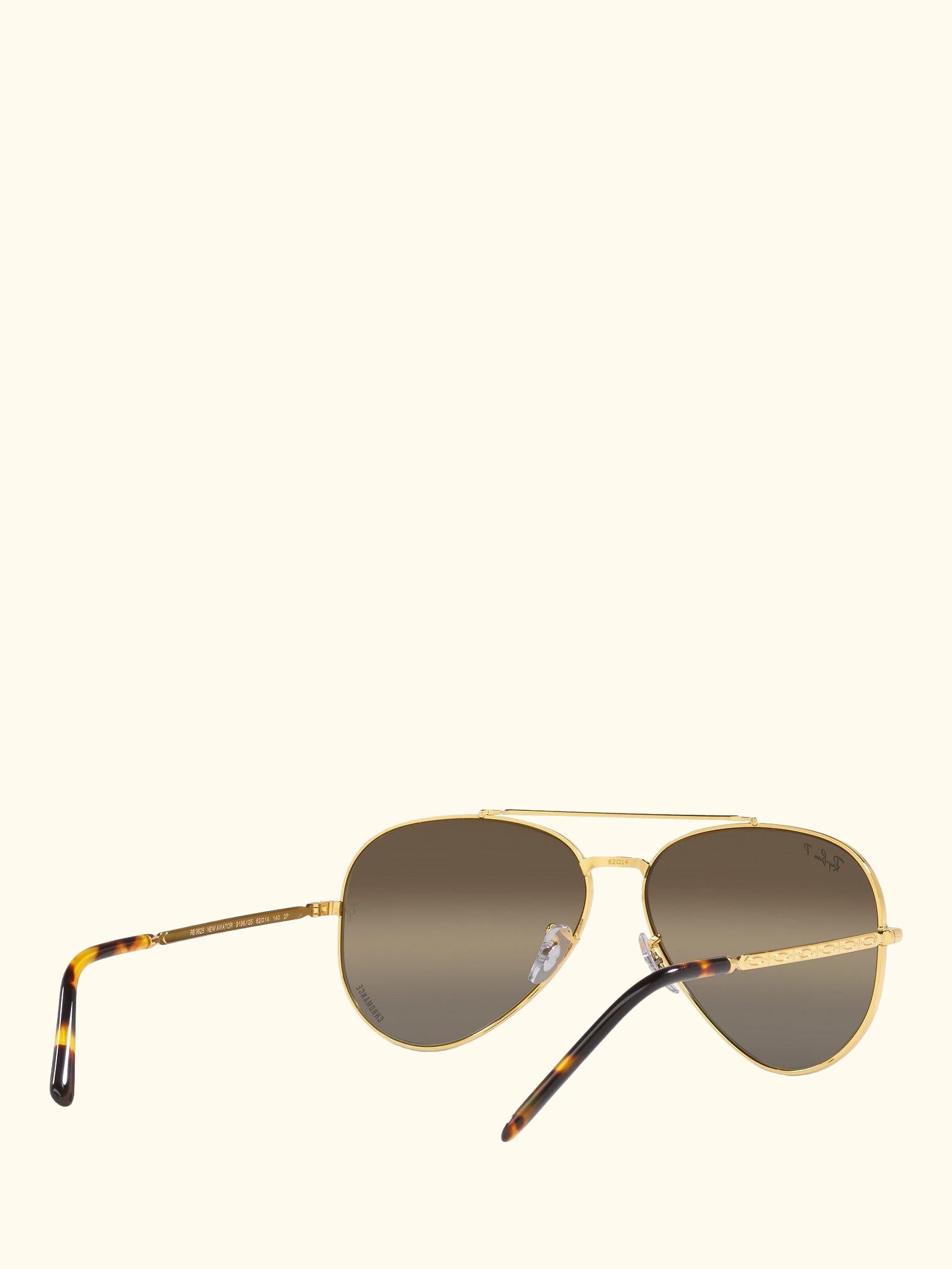 RB3625 Unisex Polarised Aviator Sunglasses, Legend Gold/Brown