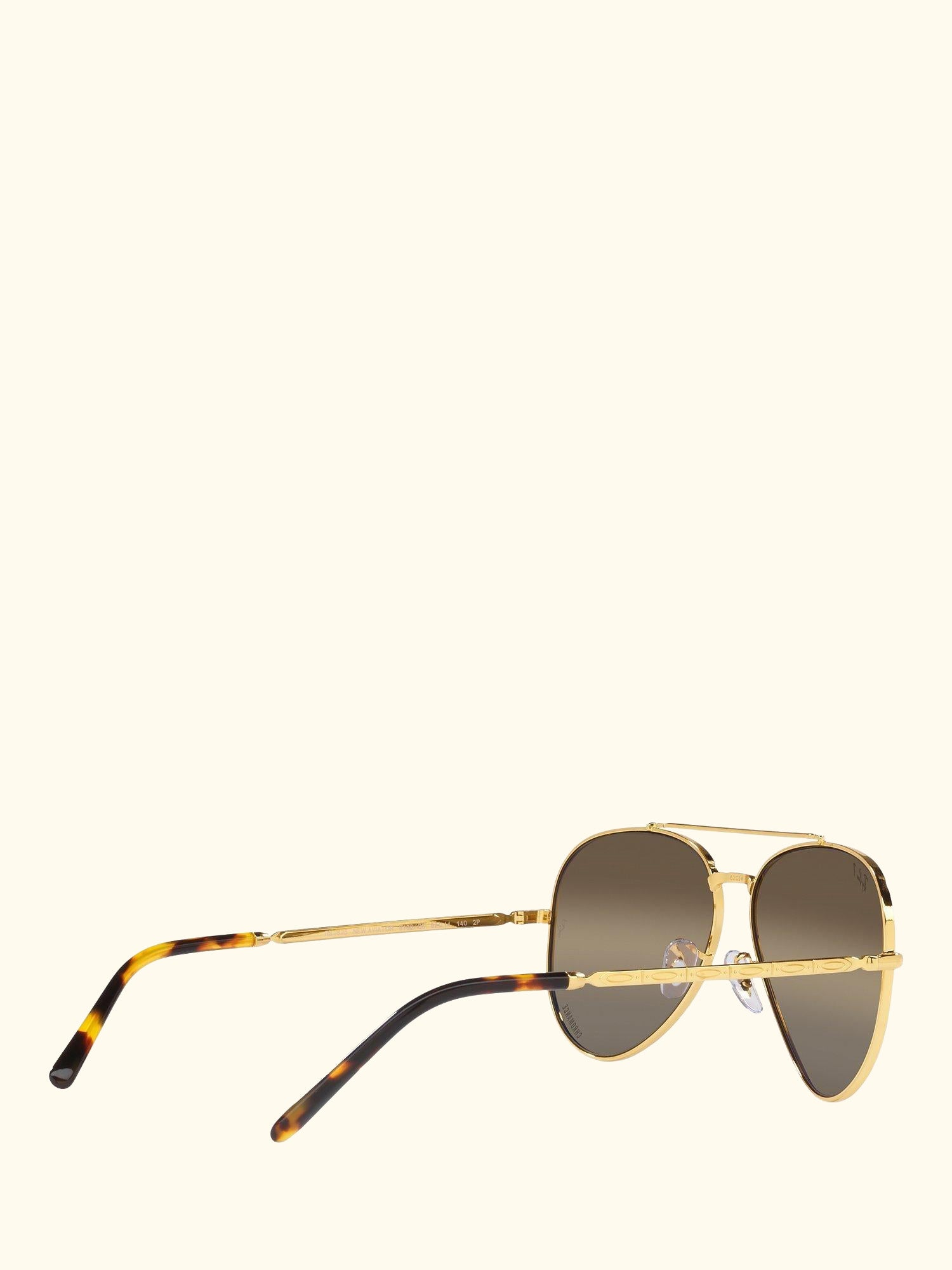 RB3625 Unisex Polarised Aviator Sunglasses, Legend Gold/Brown