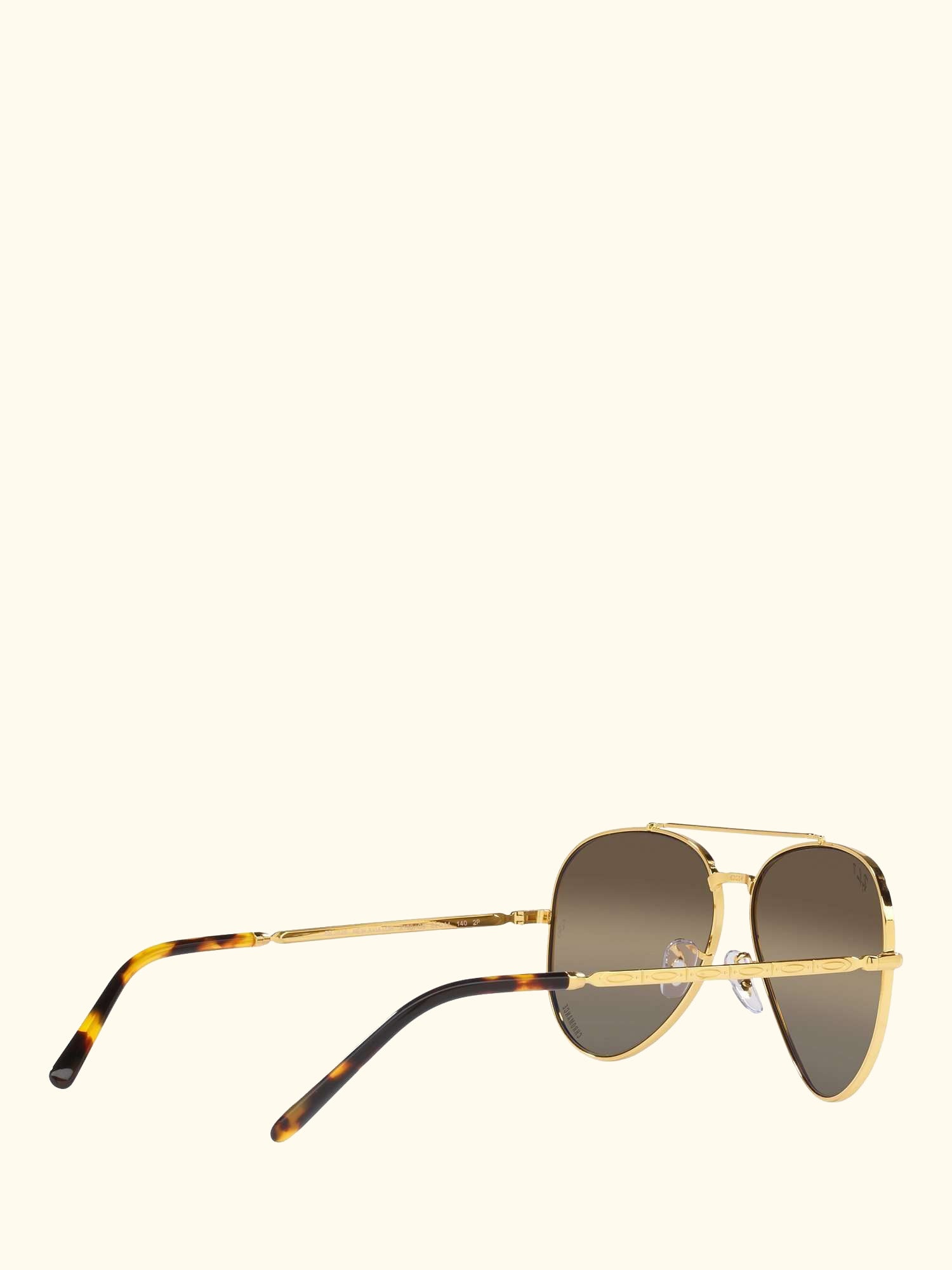 RB3625 Unisex Polarised Aviator Sunglasses, Legend Gold/Brown