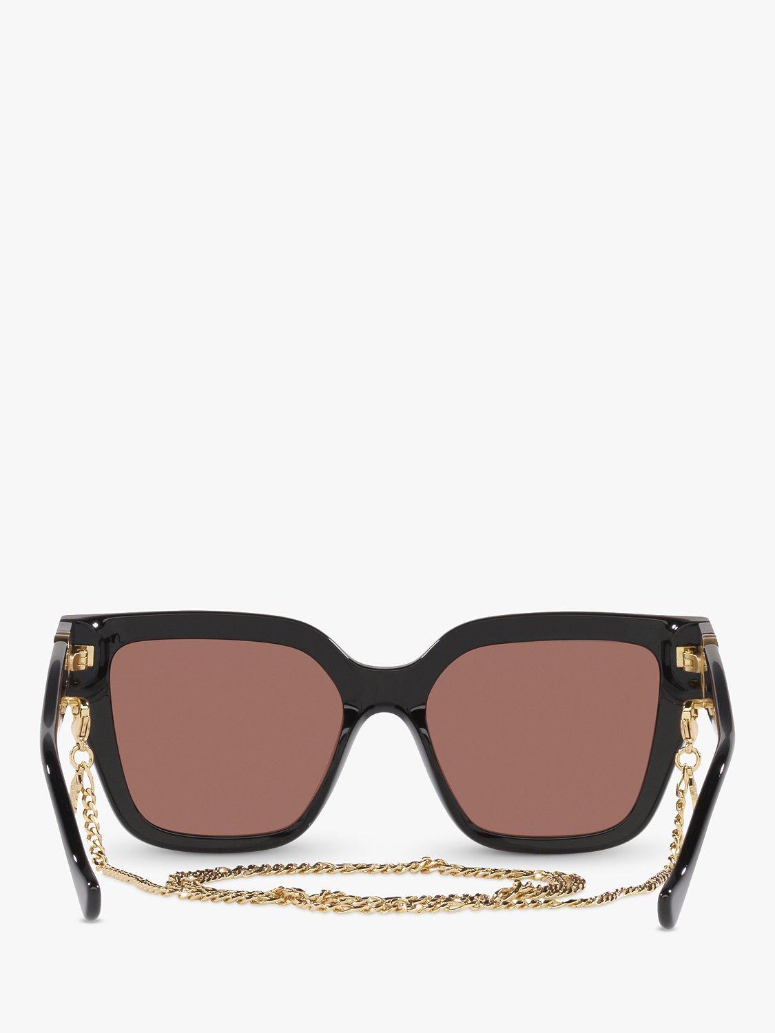 GG1023S Women's D-Frame Sunglasses, Black/Brown