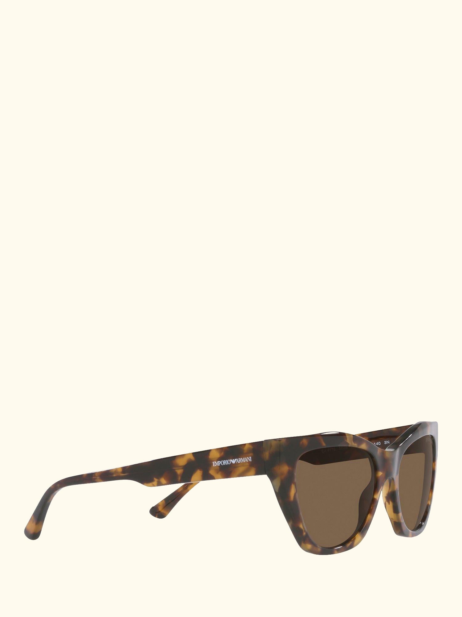 EA4176 Women's Cat's Eye Sunglasses, Havana/Brown