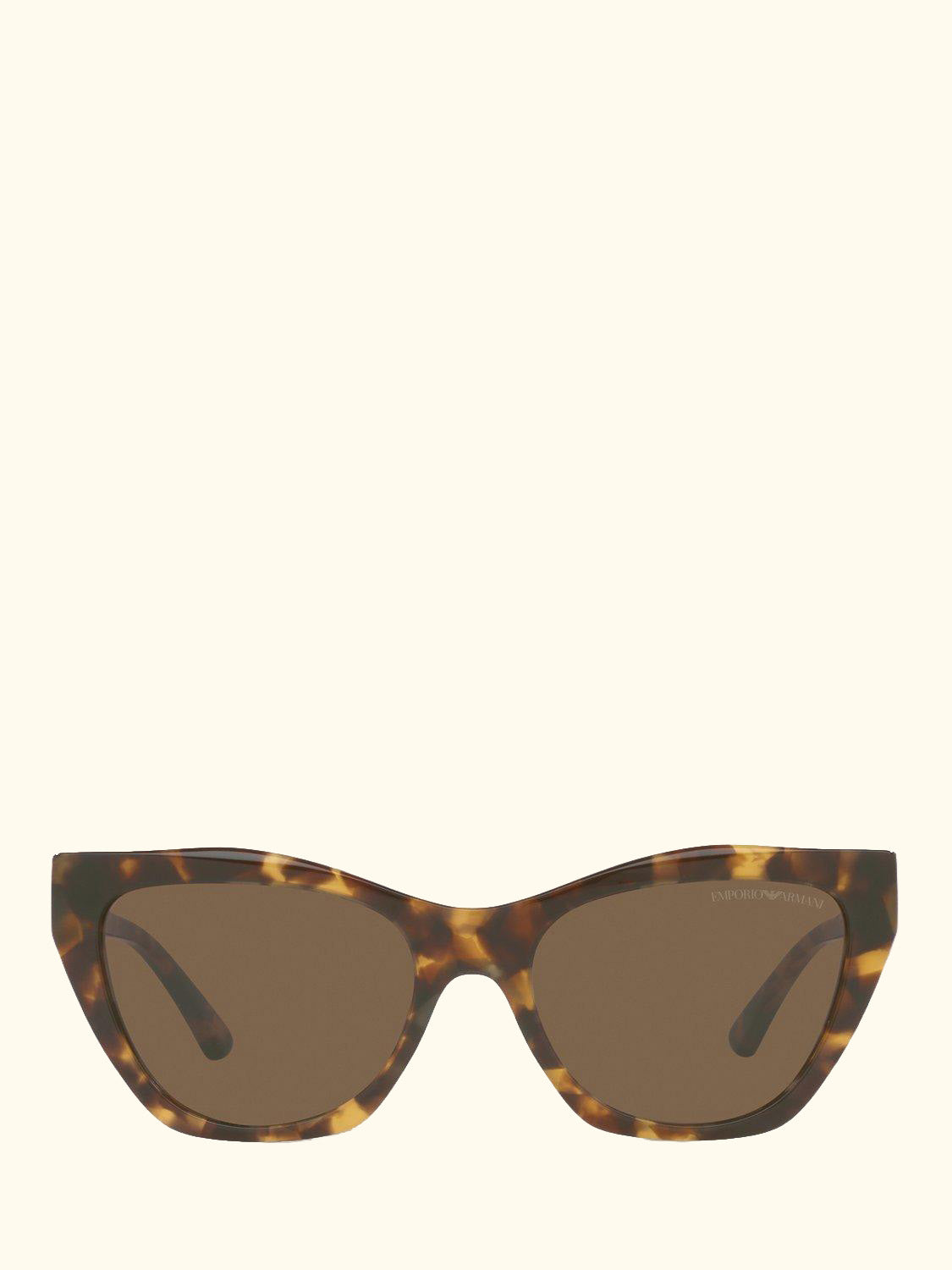 EA4176 Women's Cat's Eye Sunglasses, Havana/Brown