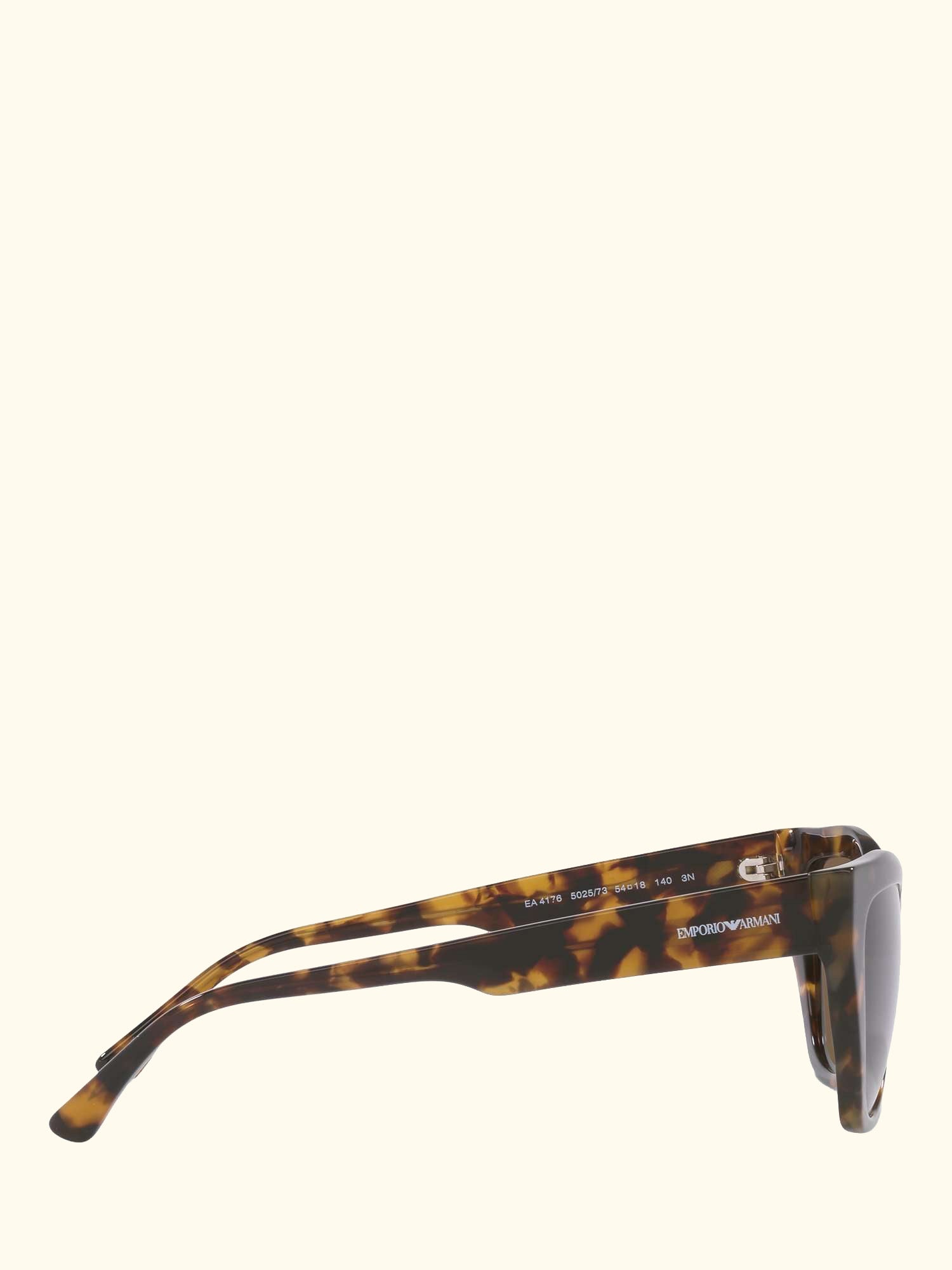 EA4176 Women's Cat's Eye Sunglasses, Havana/Brown