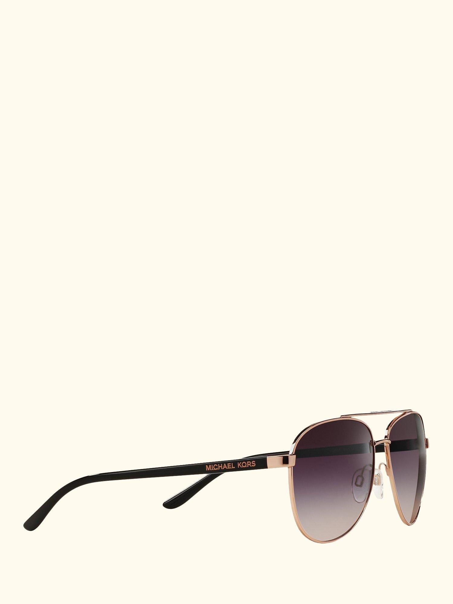 MK5007 Hvar I Aviator Sunglasses, Rose Gold/Grey Gradient