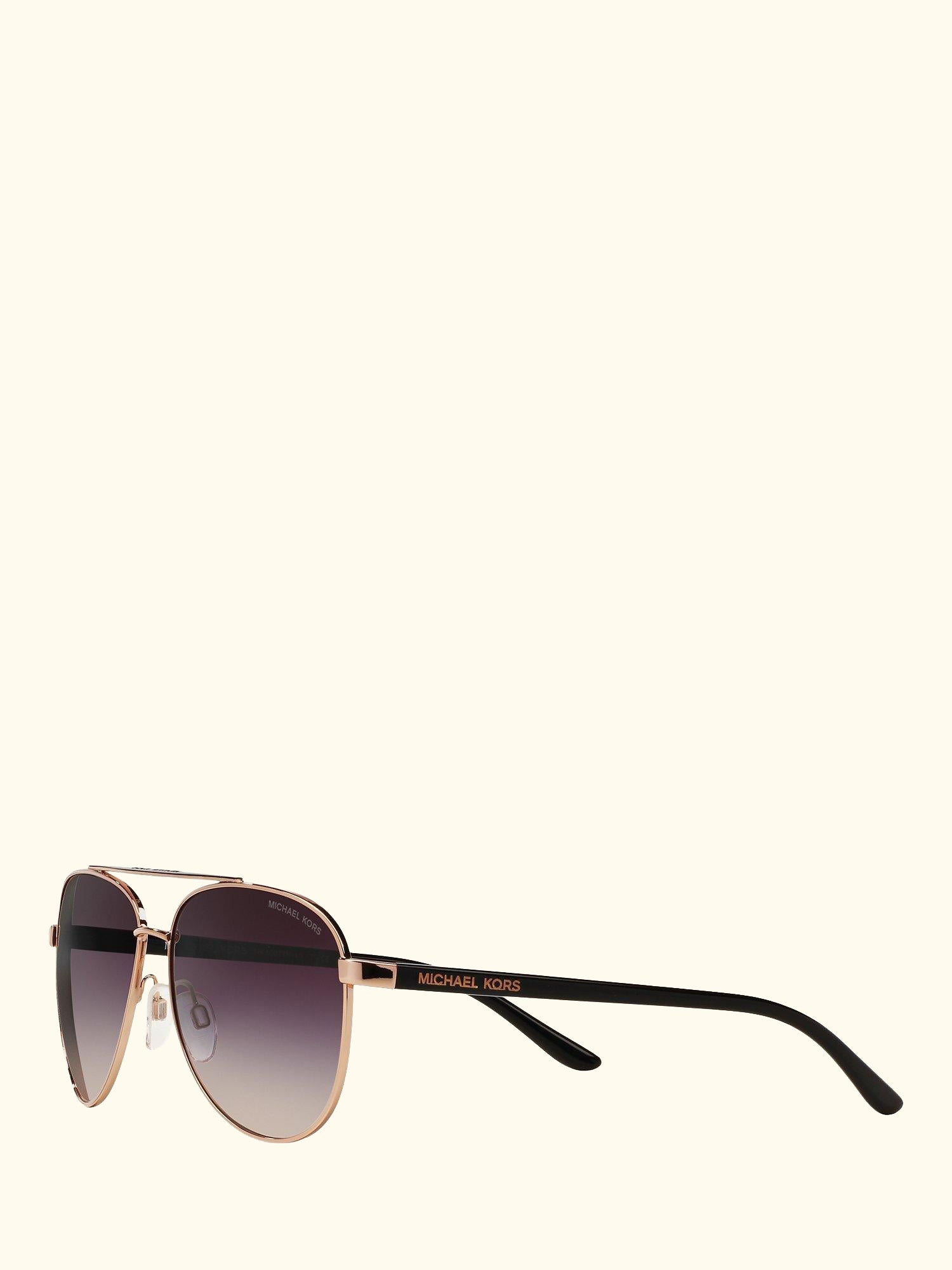 MK5007 Hvar I Aviator Sunglasses, Rose Gold/Grey Gradient