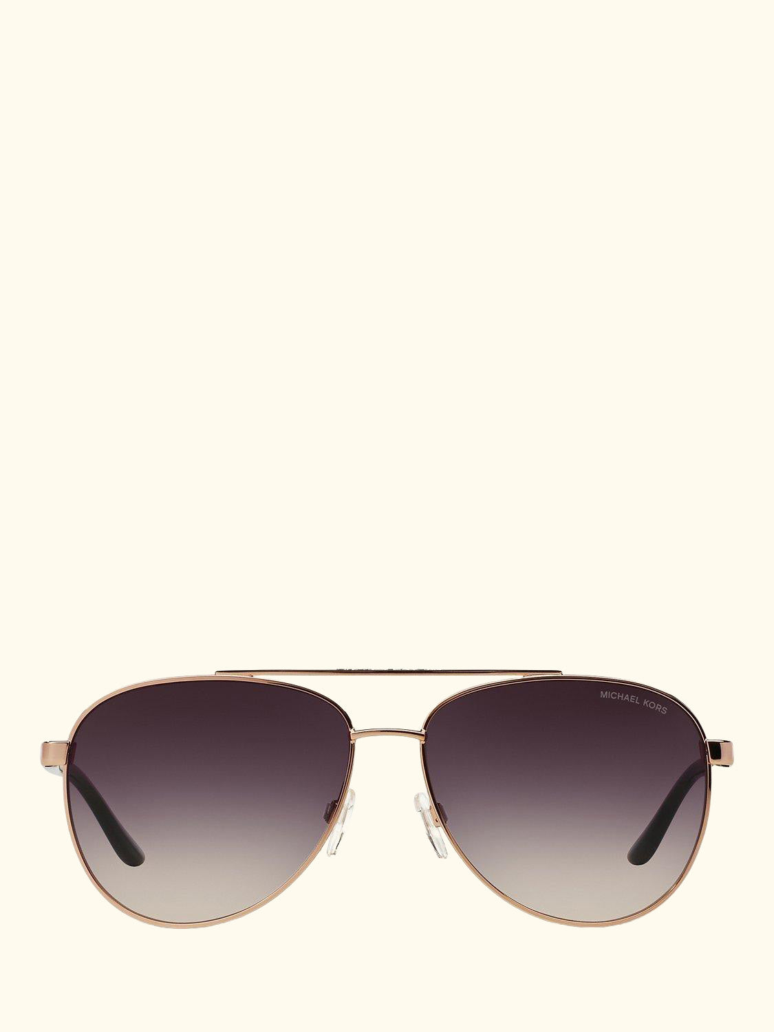 MK5007 Hvar I Aviator Sunglasses, Rose Gold/Grey Gradient