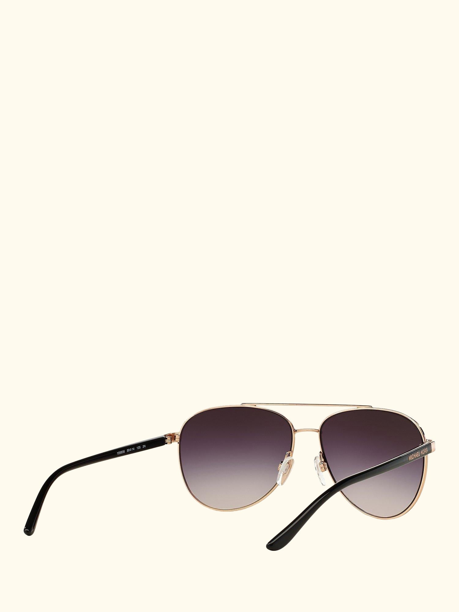 MK5007 Hvar I Aviator Sunglasses, Rose Gold/Grey Gradient