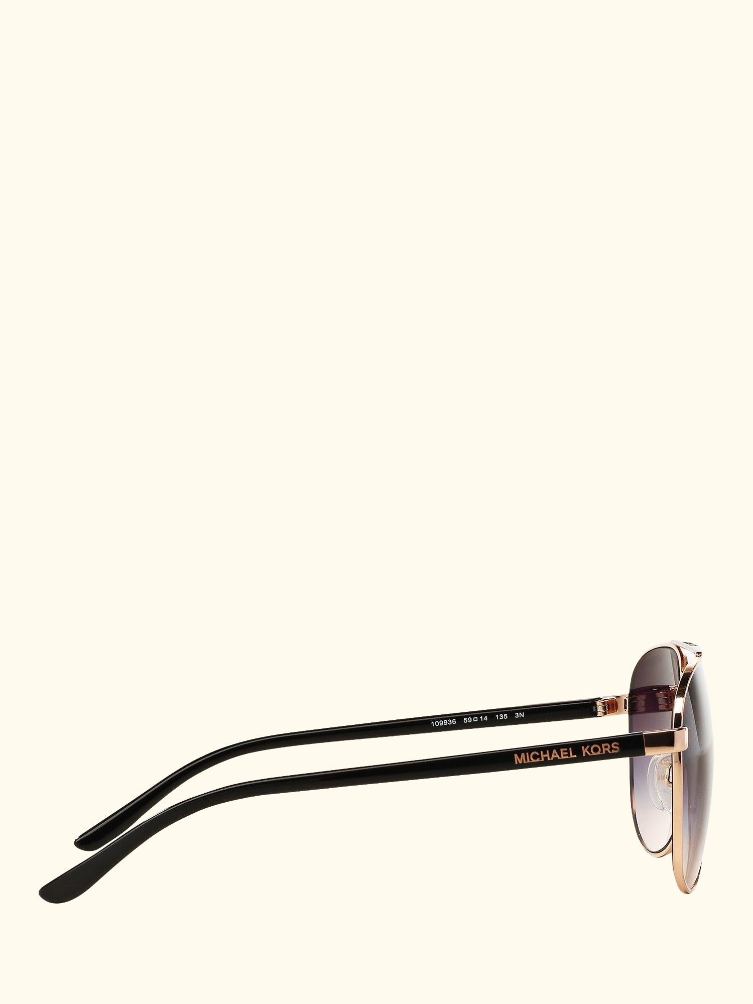 MK5007 Hvar I Aviator Sunglasses, Rose Gold/Grey Gradient